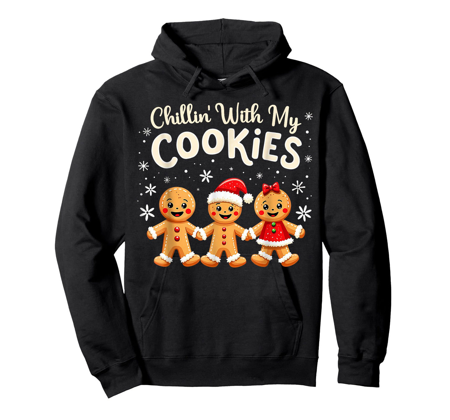 Hangin with My Cookies Gingerbread Women Christmas Teacher T-Shirt