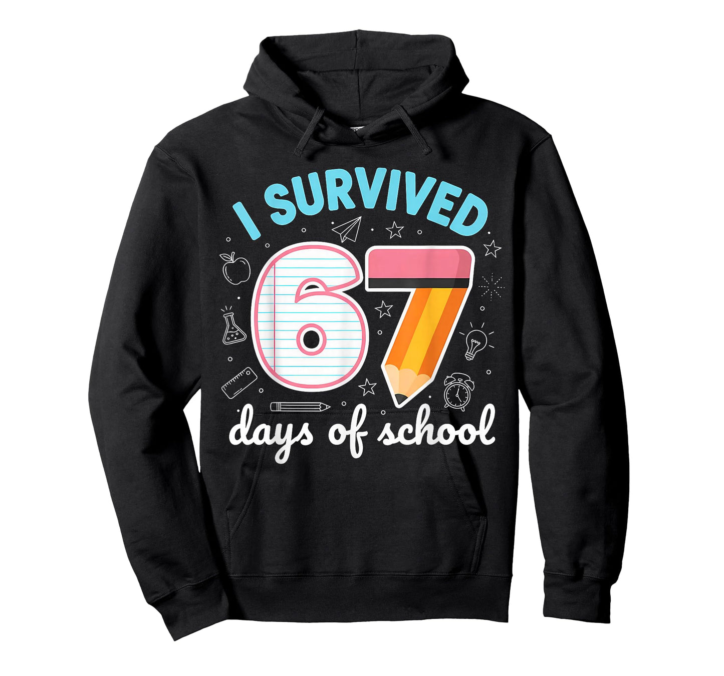 I Survived 67 Days of School Funny Meme Teacher Student T-Shirt