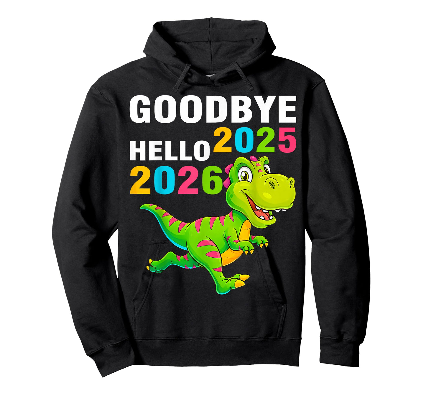 Goodbye 2025 Hello 2026 T Rex Happy New Year 2026 Boys Kids T-Shirt