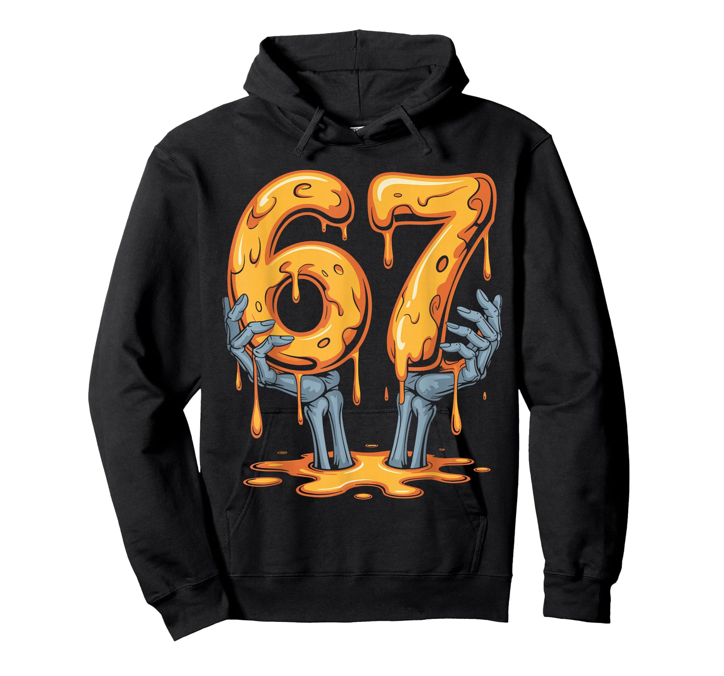 67 Drip Funny Skeleton Halloween 67 Meme Ice Cream for Kids T-Shirt