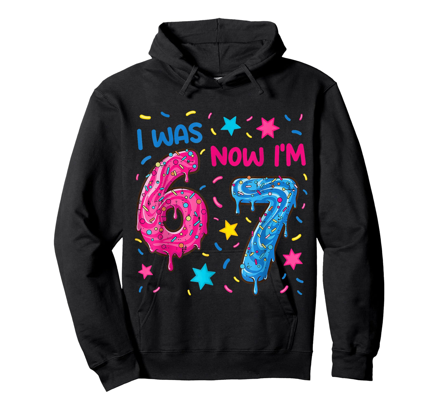 7 Year Old Birthday Shirt was 6 Now I'm 7 67 Funny for Kids T-Shirt