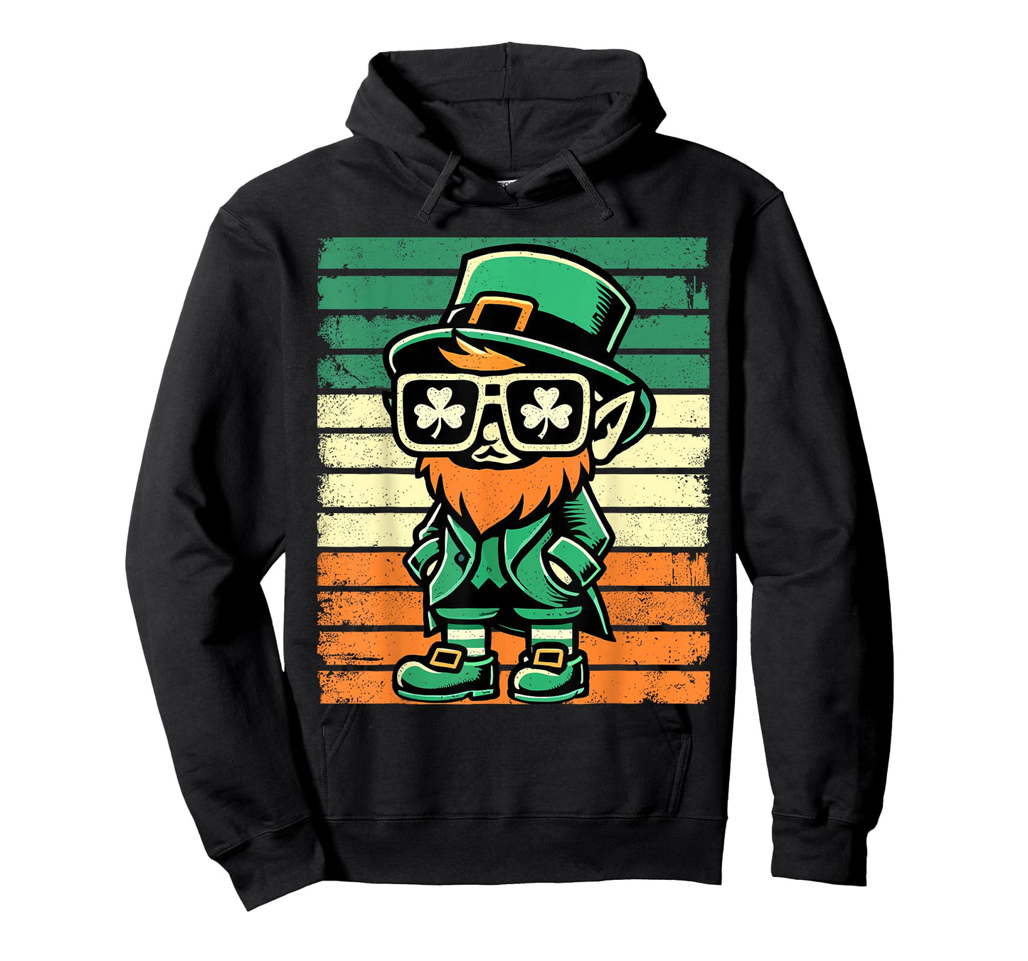 Retro Leprechaun St Patty's Shamrock Funny St Patrick's Day T-Shirt