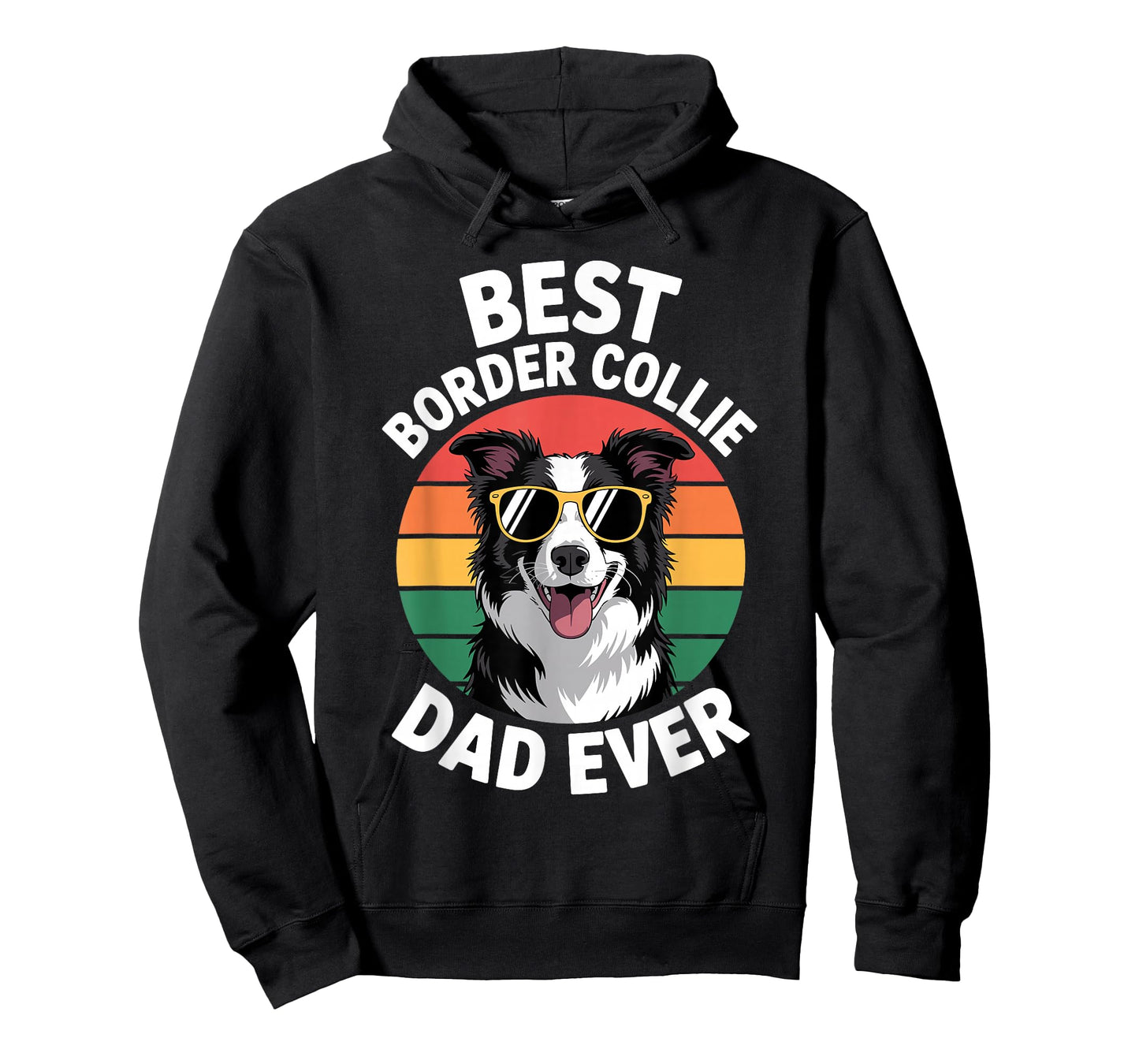 Funny Border Collie Design for Men Dad Border Collie Lovers T-Shirt