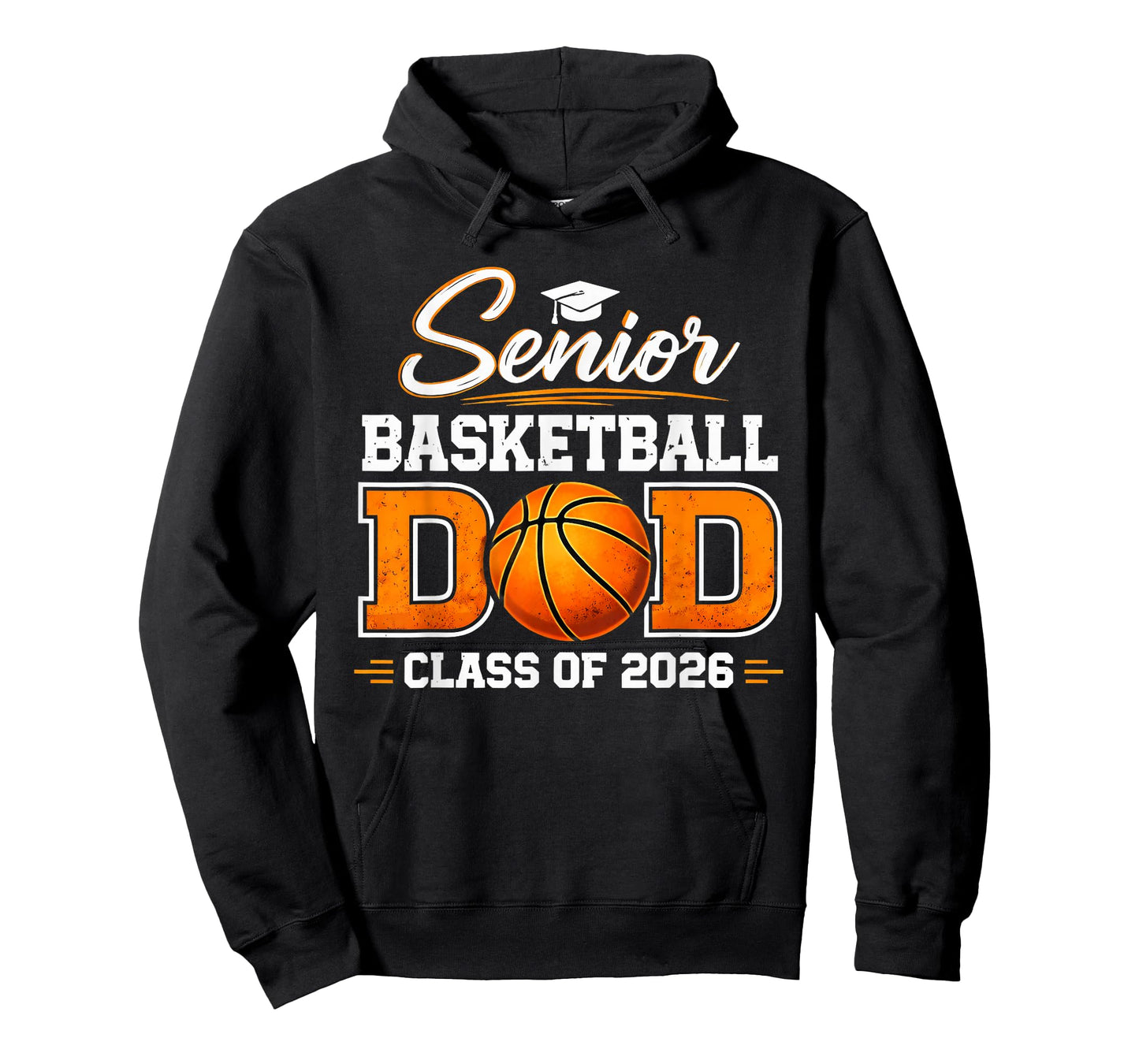 Senior Dad Class of 2026 Basketball Dad Graduation T-Shirt