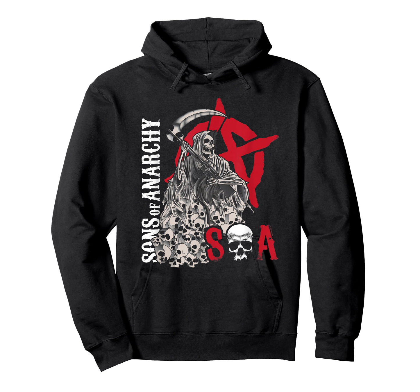Sons of Anarchy Grim Reaper Pile of Skulls Biker TV Show T-Shirt