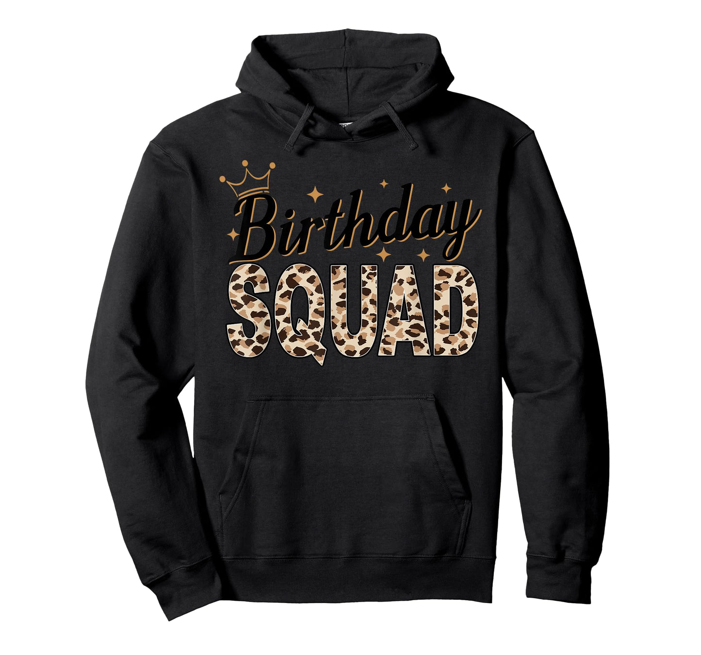 Birthday Squad Animal Print Leopard Cheetah Zebra Crown T-Shirt