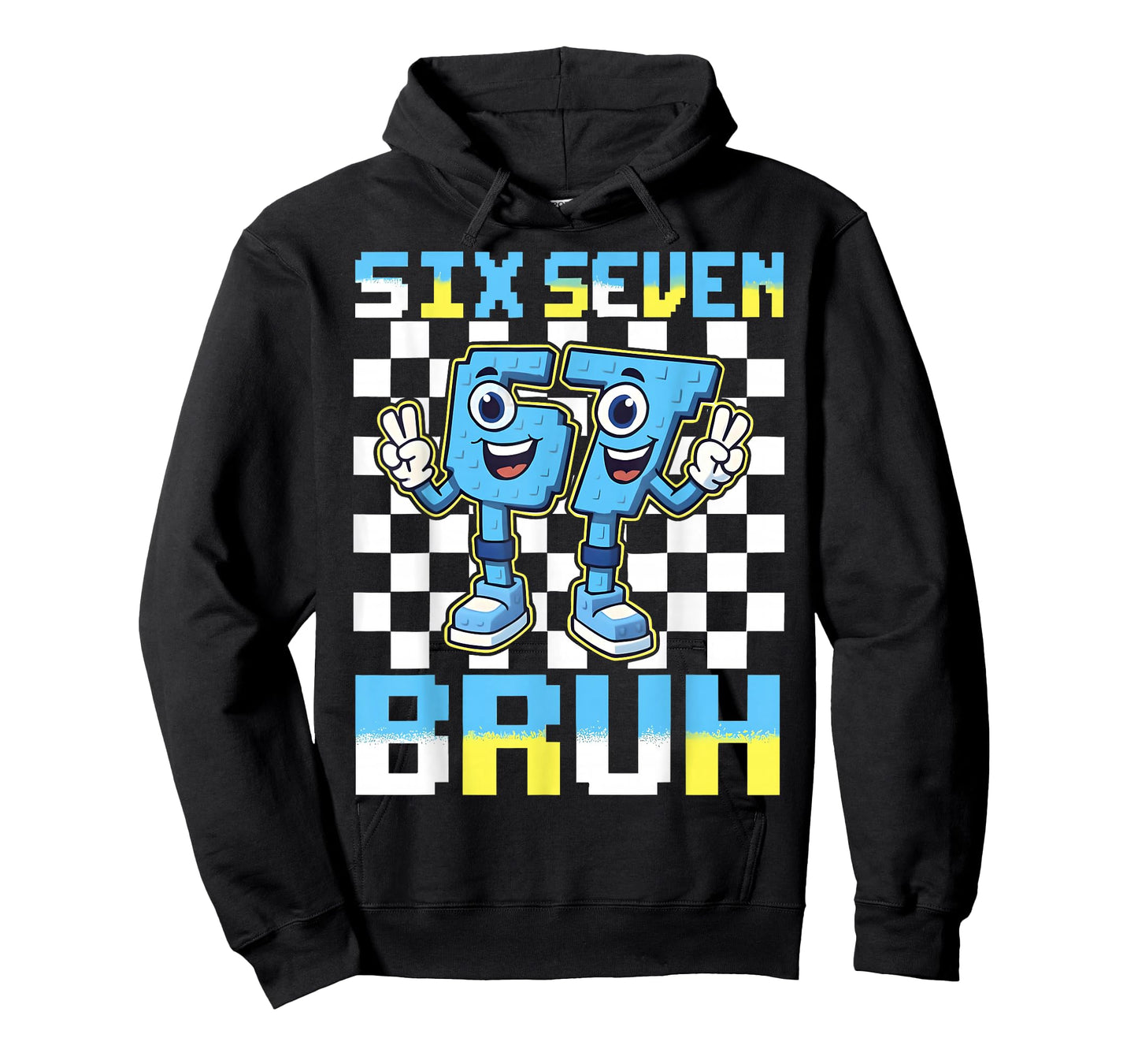 Cute Six Seven 67 Brainrot Bruh Gift for Men Boys Kids Youth T-Shirt