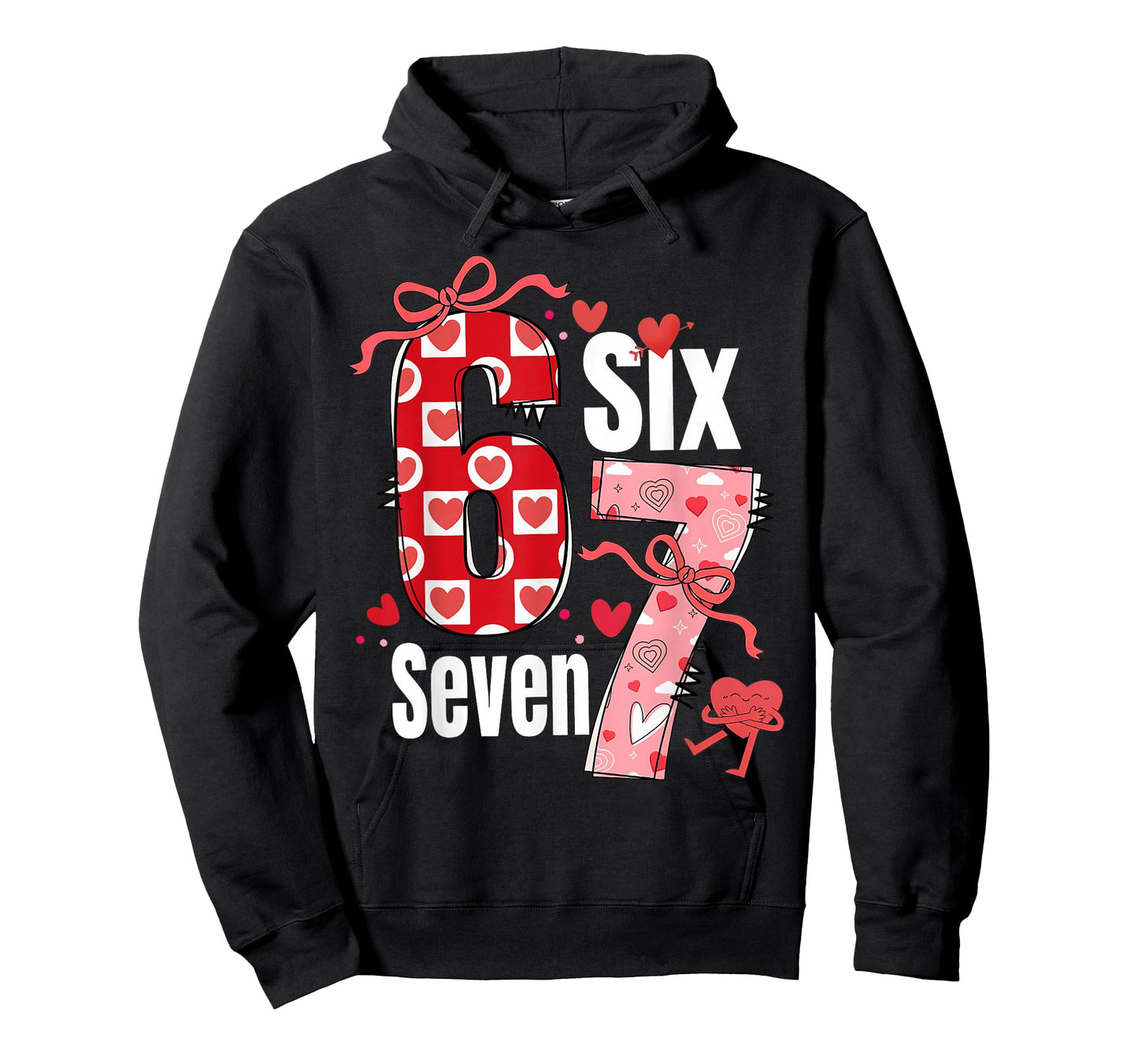 Six Seven Valentine 6 7 Boys Girls Valentine Six Seven T-Shirt