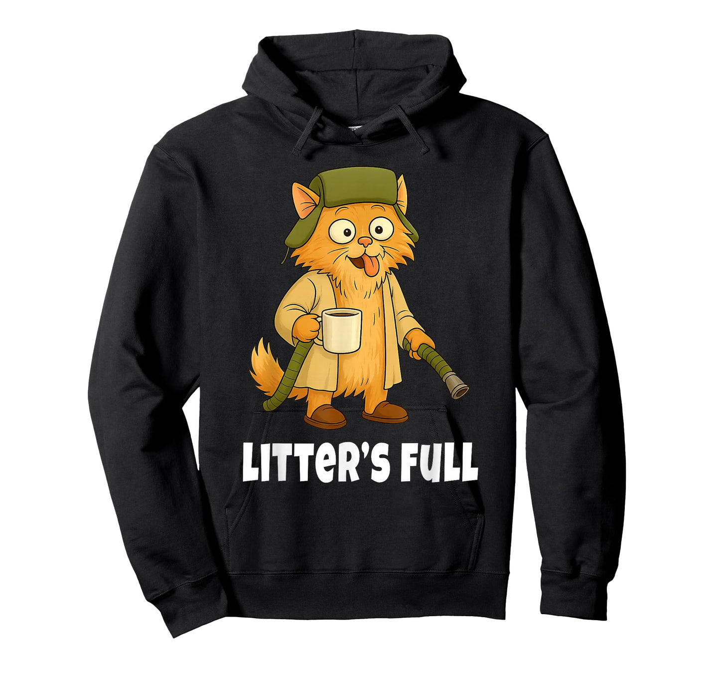 Litter's Full Funny Parody Outfit Sarcastic Christmas Cat T-Shirt