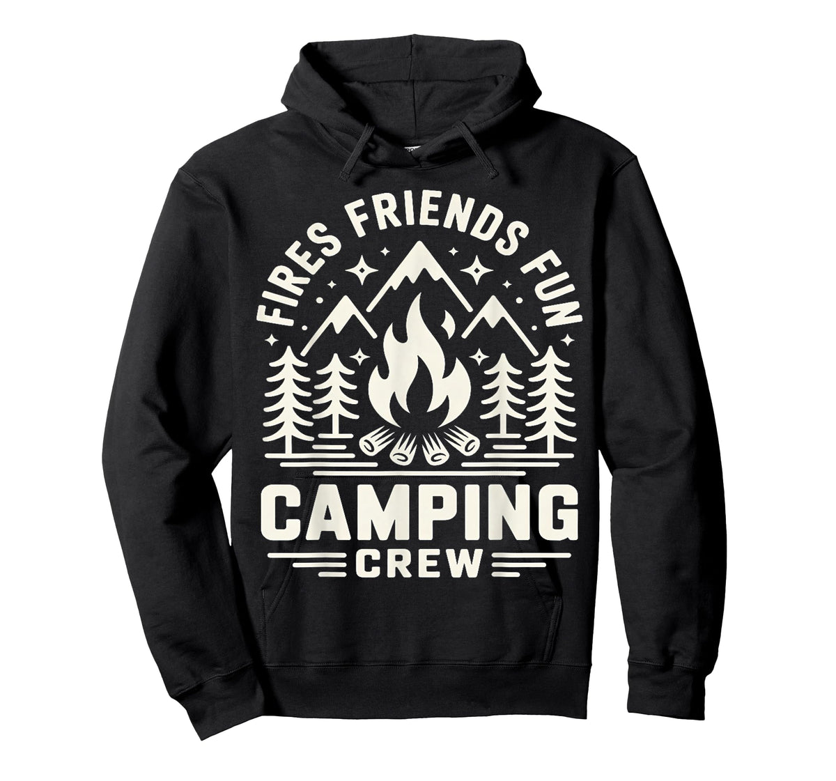 Fires Friends Fun Camping Crew Camp Campfire Vacation T-Shirt