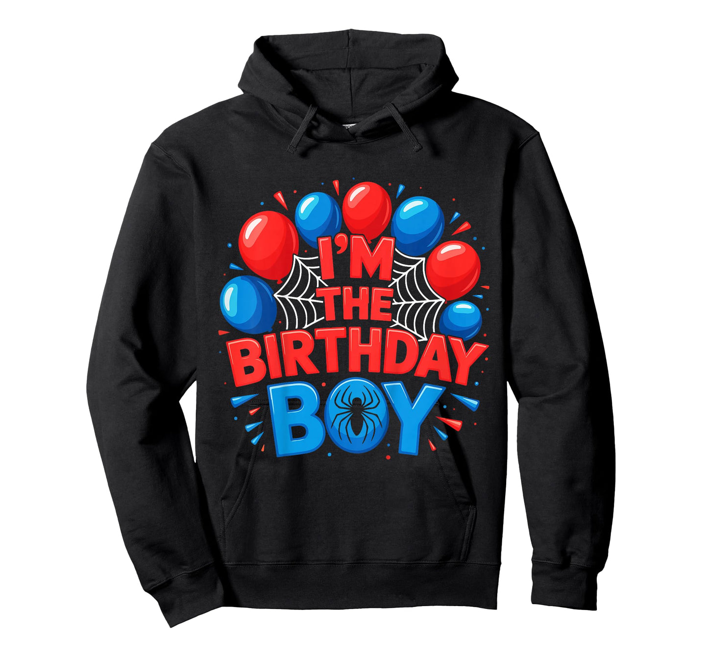 Kids Spider Web Party I'm The Birthday Boy T-Shirt