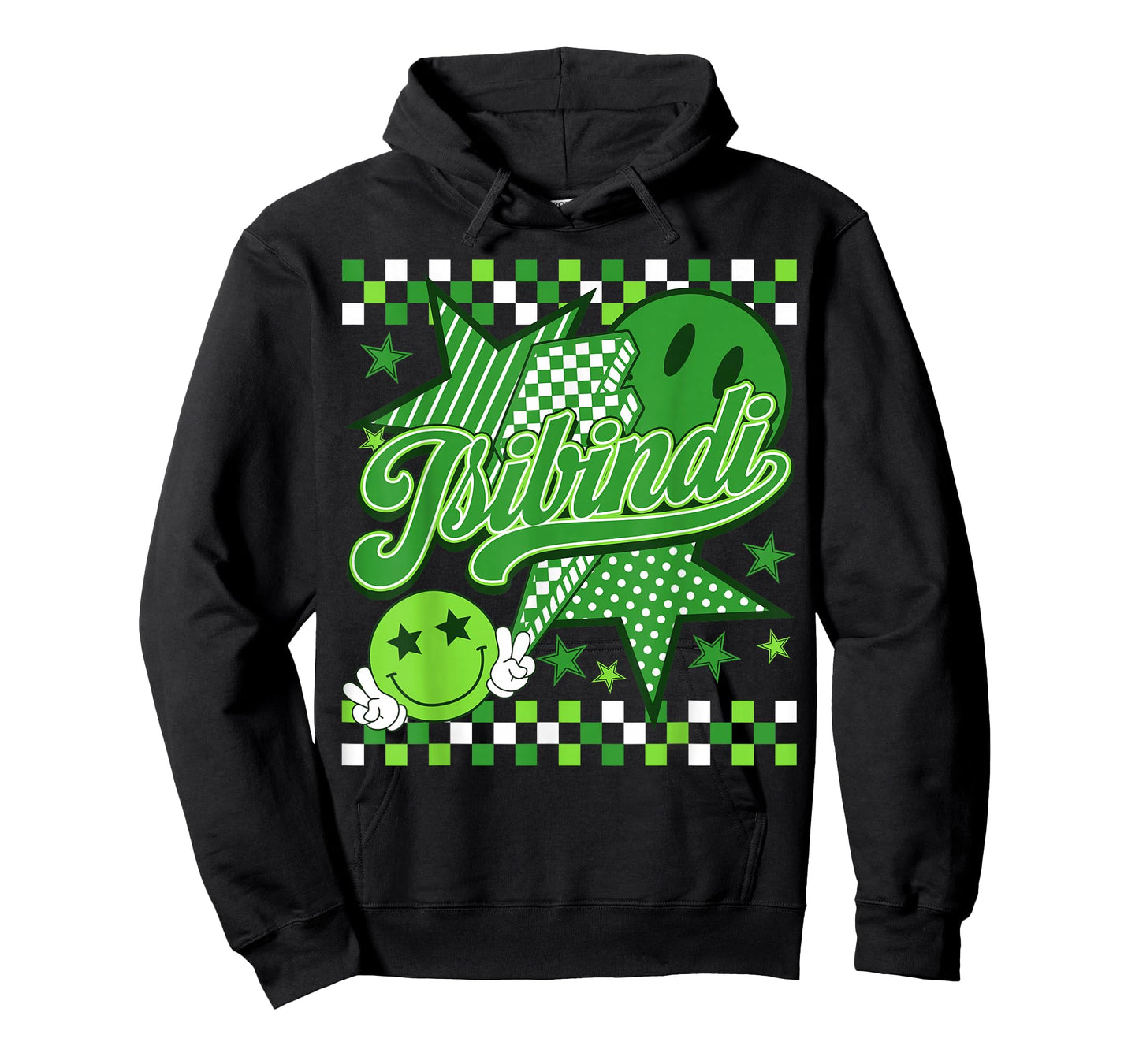 Team Isibindi Checkered Retro School Spirit House Day T-Shirt