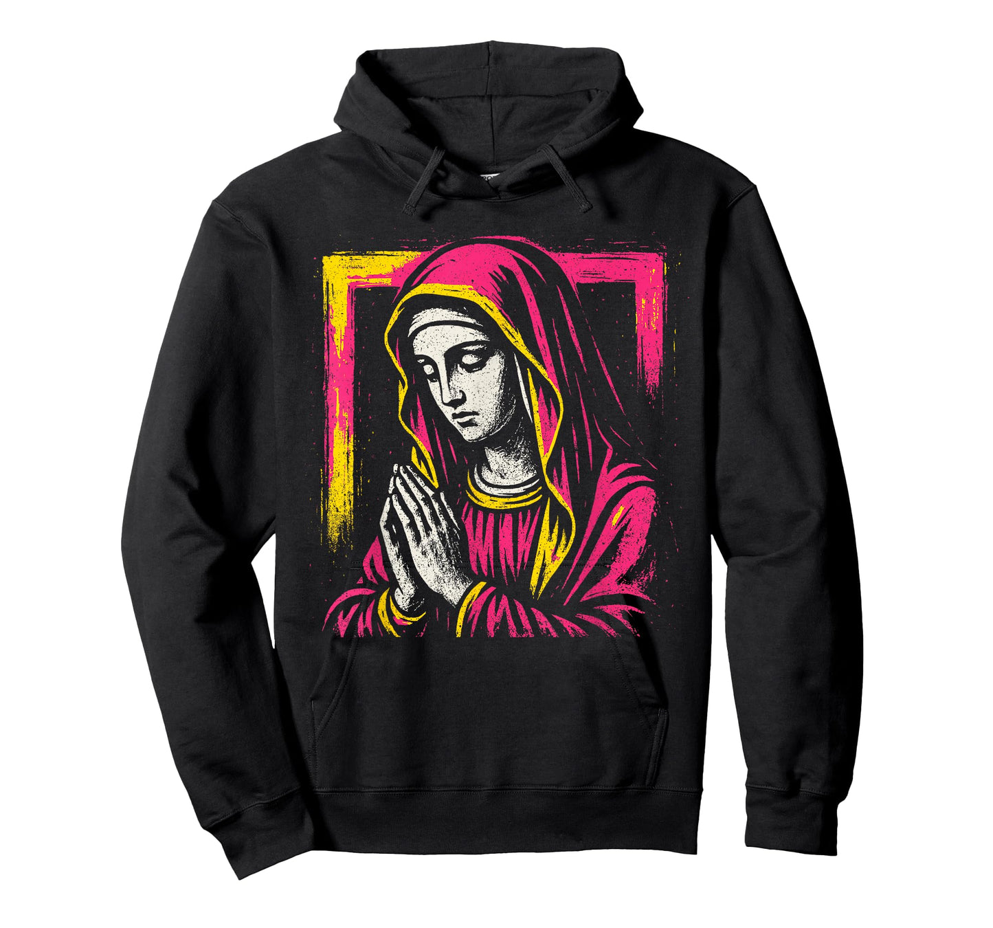 Virgin Mary - Vintage Graphic Christian Faith T-Shirt