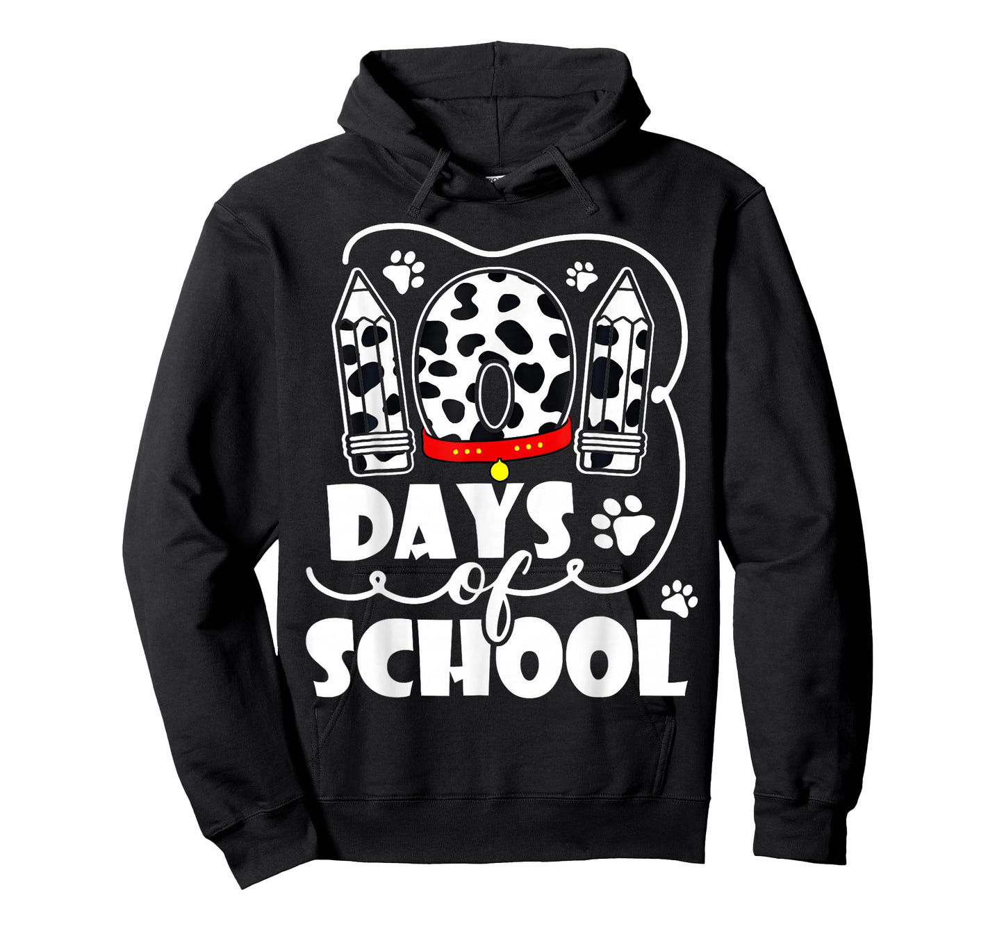 100 Days of School Dalmatian Dog Kids 100 Days Smarter T-Shirt