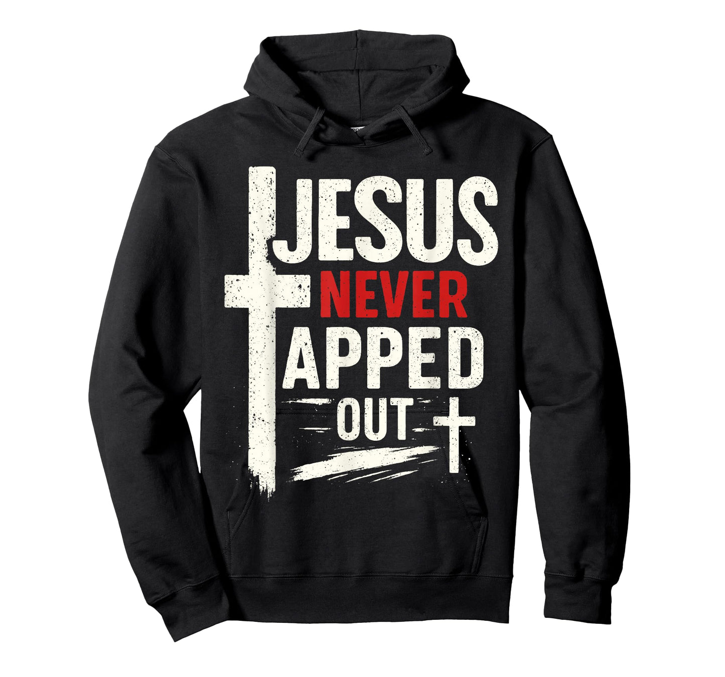 Jesus Never Tapped Out Christian Wrestling Wrestler Wrestle T-Shirt