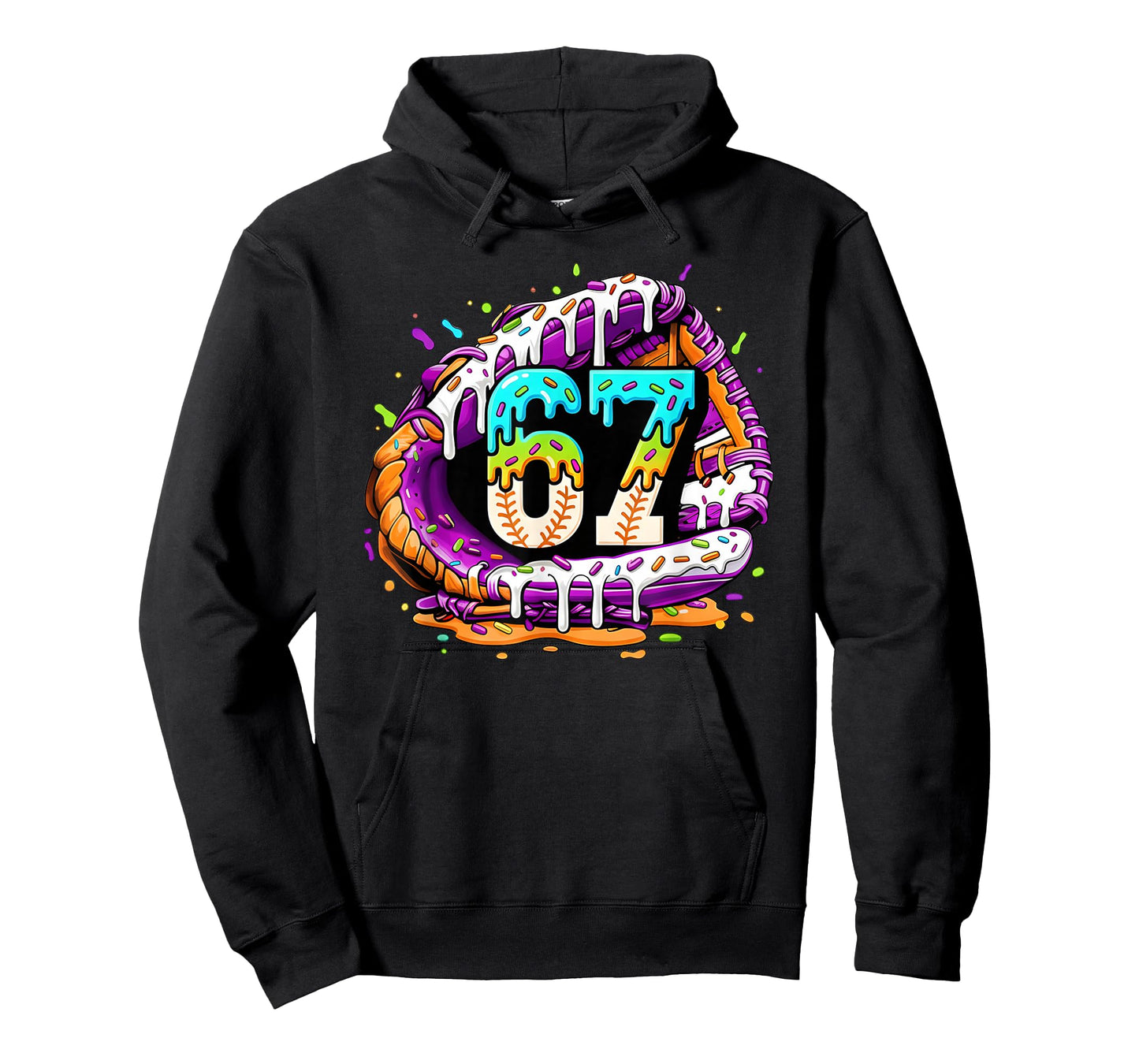 67 Ice Cream Drip Funny Six Seven Player 67th Birthday T-Shirt