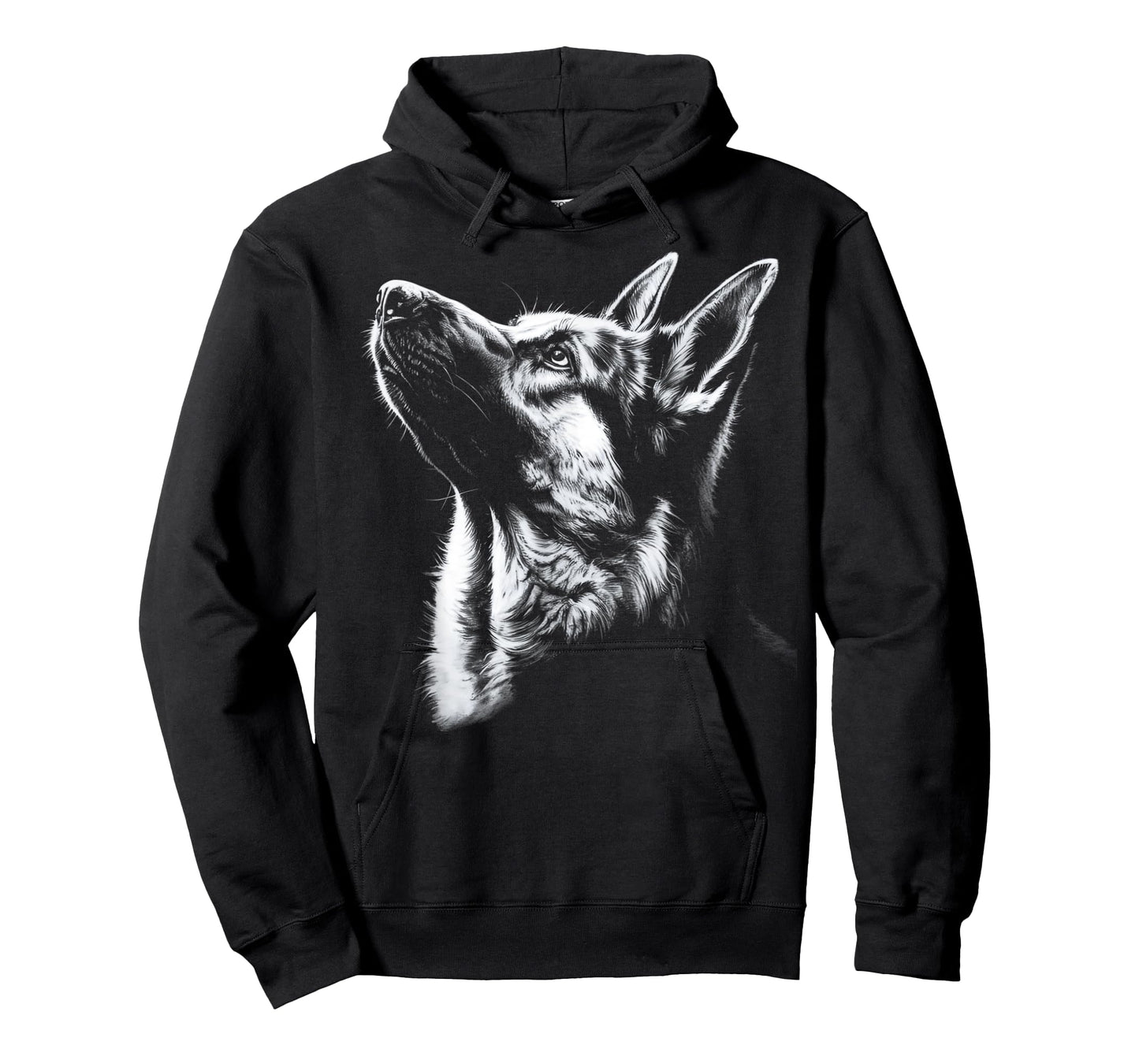 German Shepherd Face Silhouette Graphic Dog Mom Dad Lover T-Shirt