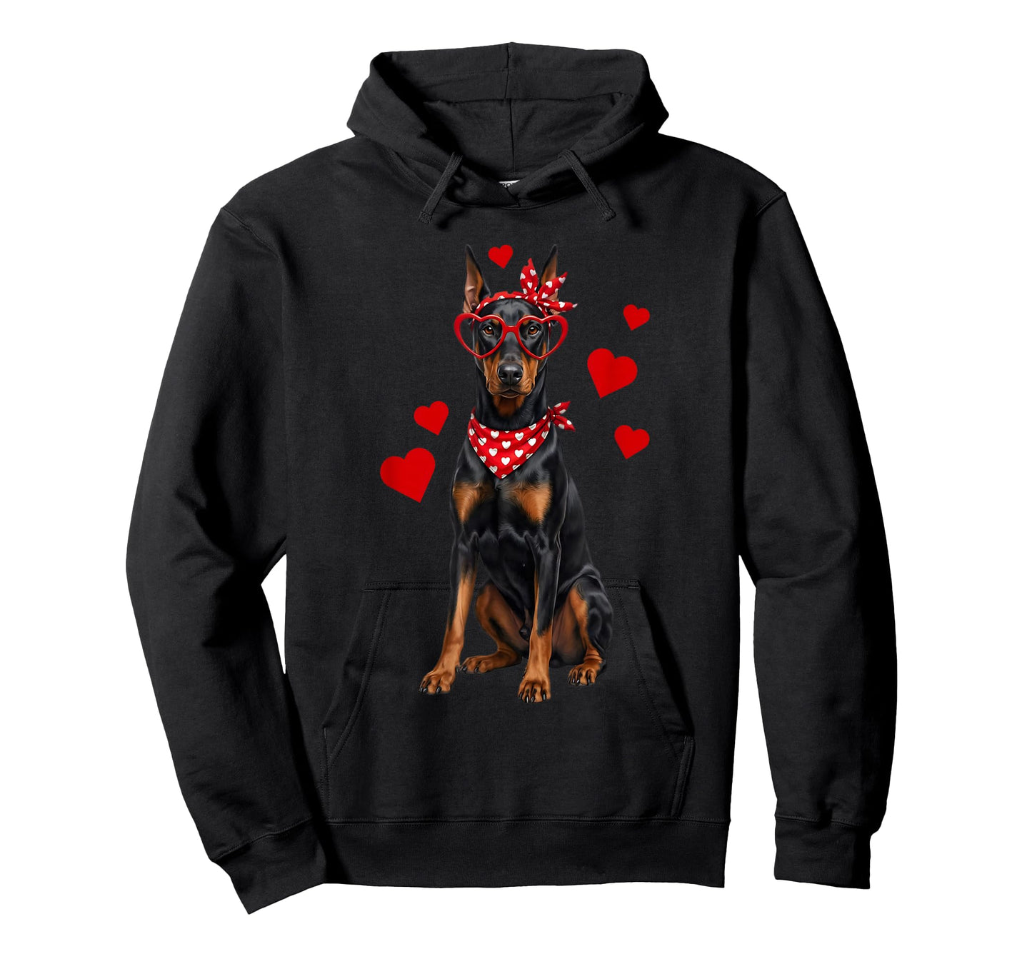Doberman Pinscher Valentines Day Dog Lover Heart T-Shirt