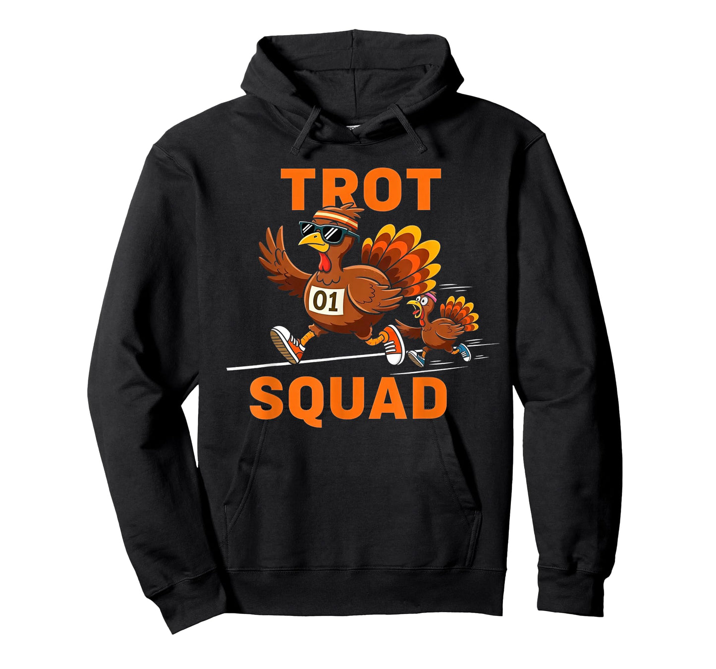 Funny Turkey Trot Squad Thanksgiving Turkeys Running T-Shirt