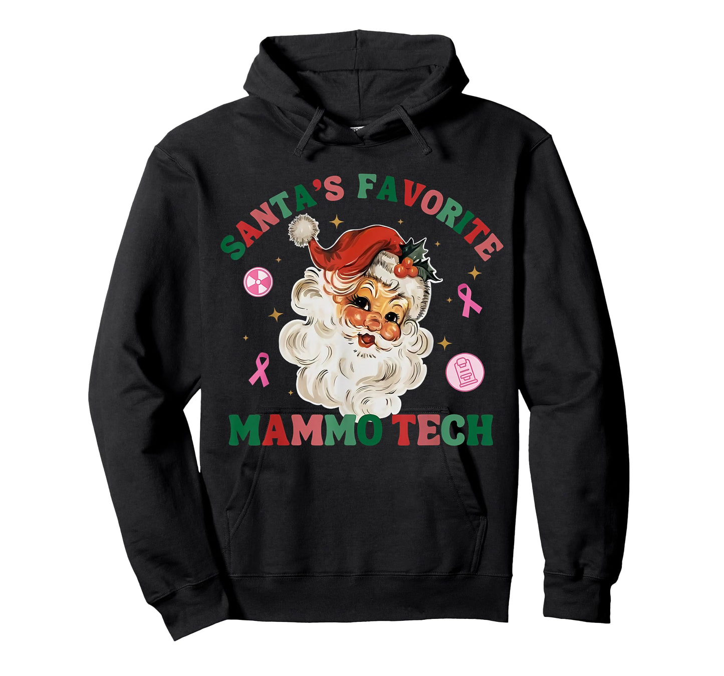 Santa's Favorite Mammo Tech Mammography Tech X-Ray Christmas T-Shirt