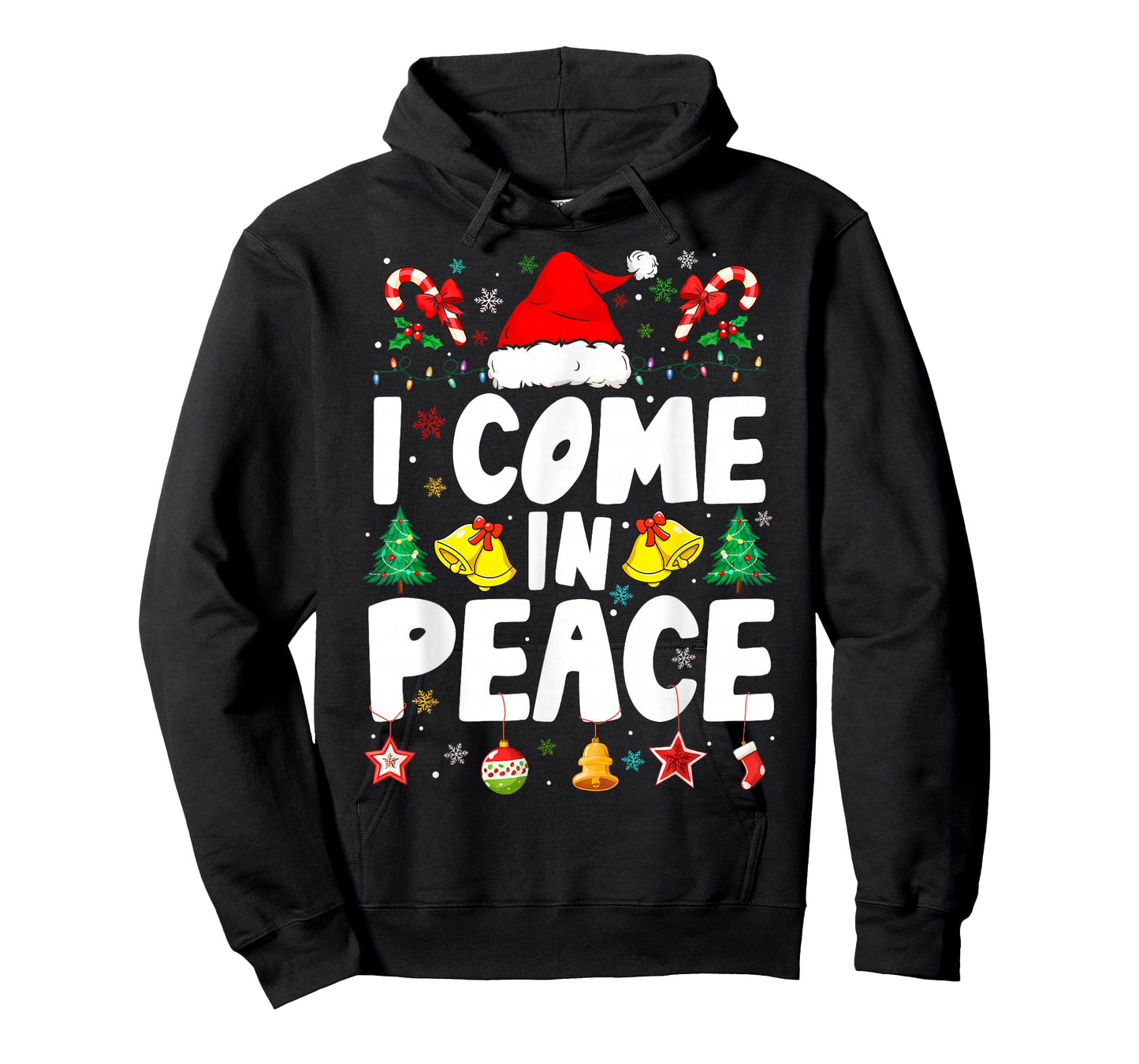 I Come in Peace I'm Peace Funny Couple Matching Christmas T-Shirt