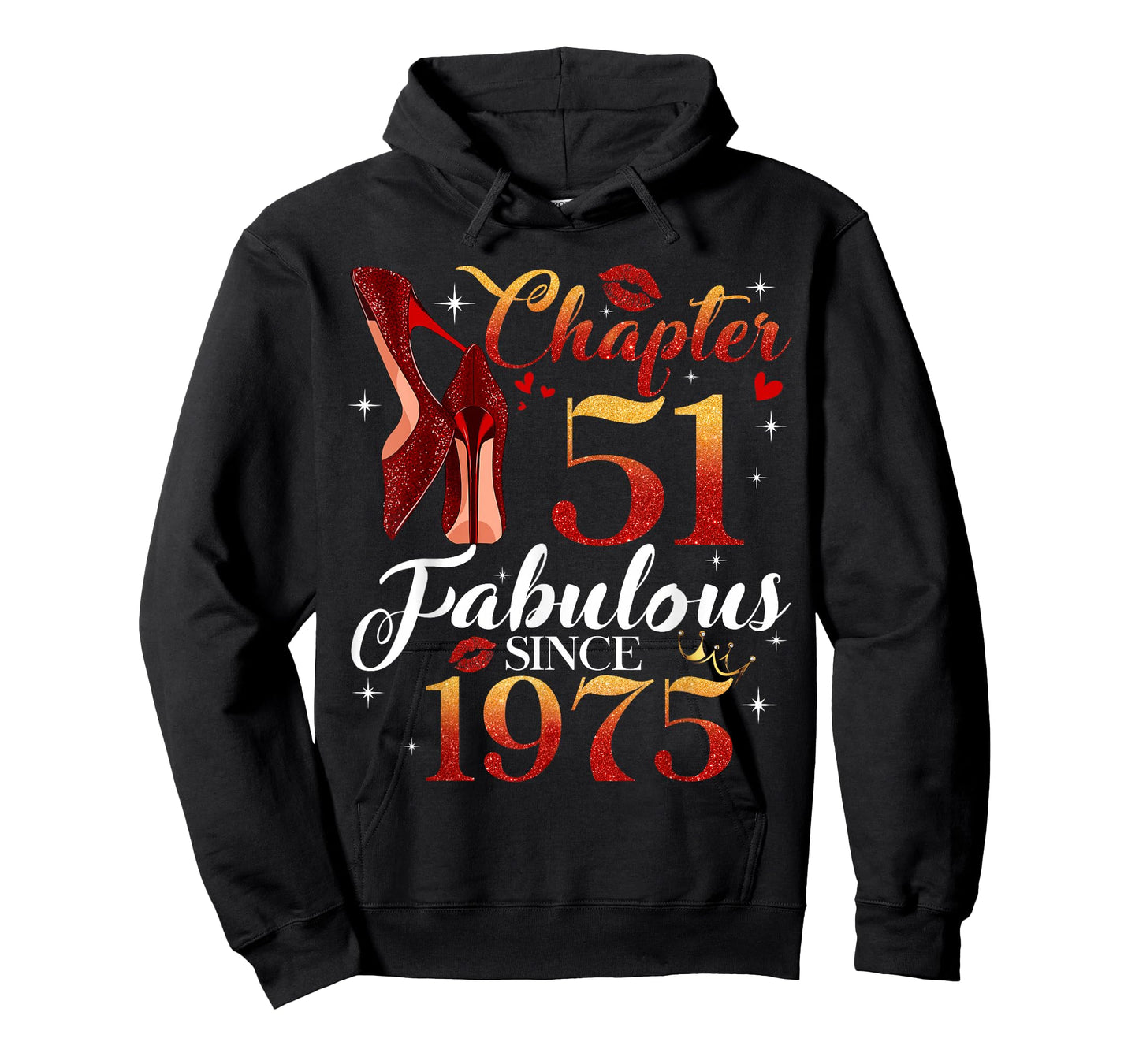 Chapter 51 Fabulous Since 1975 51st Birthday Women Girls T-Shirt