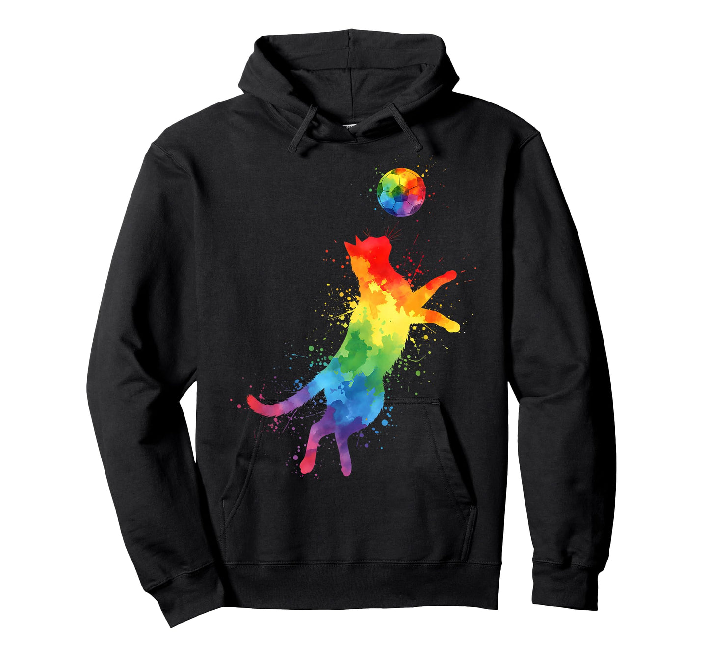 Funny Cute Cat Playing Soccer T-Shirt