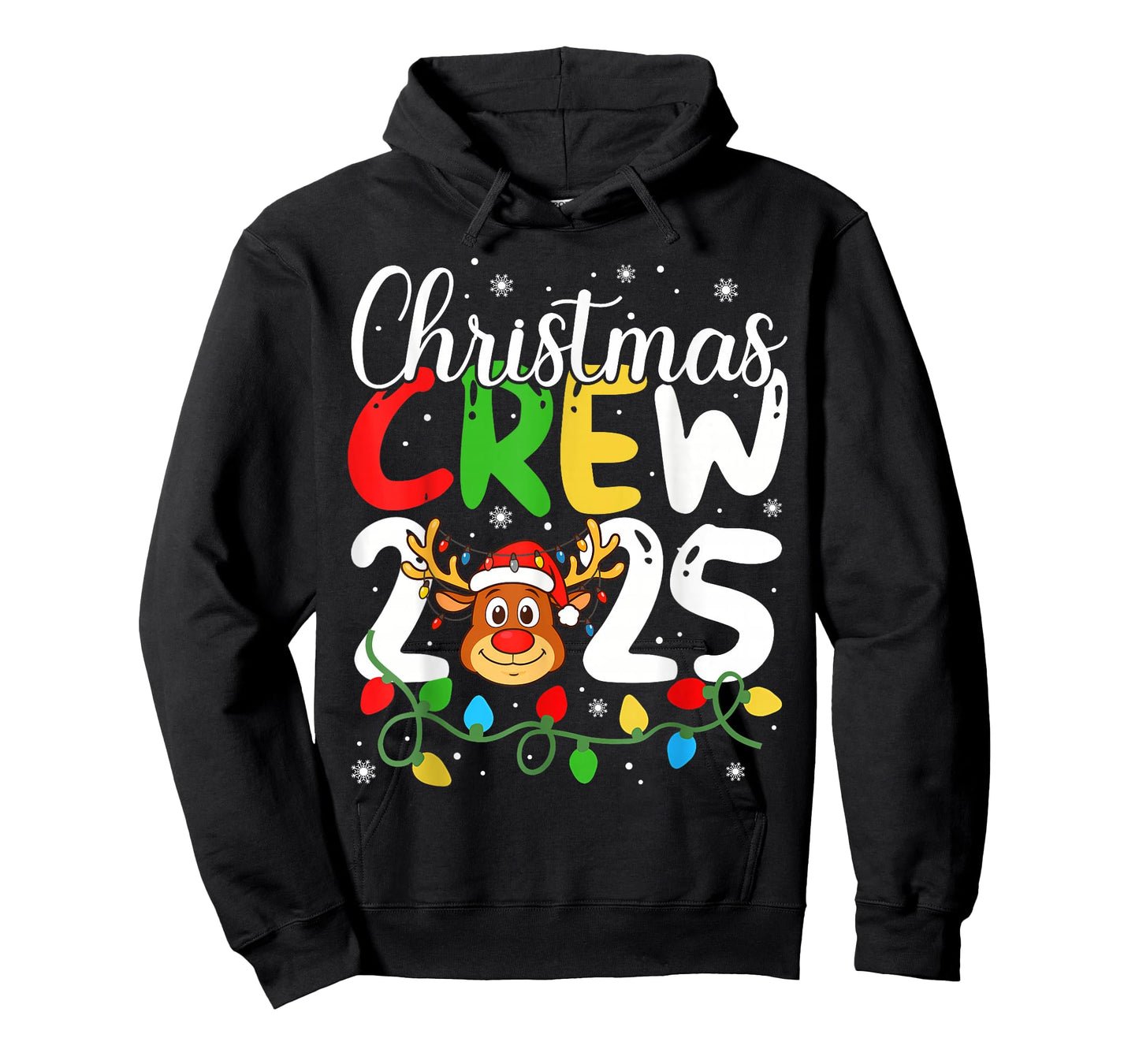 Christmas Crew 2025 Family Christmas Xmas Pajamas Matching T-Shirt