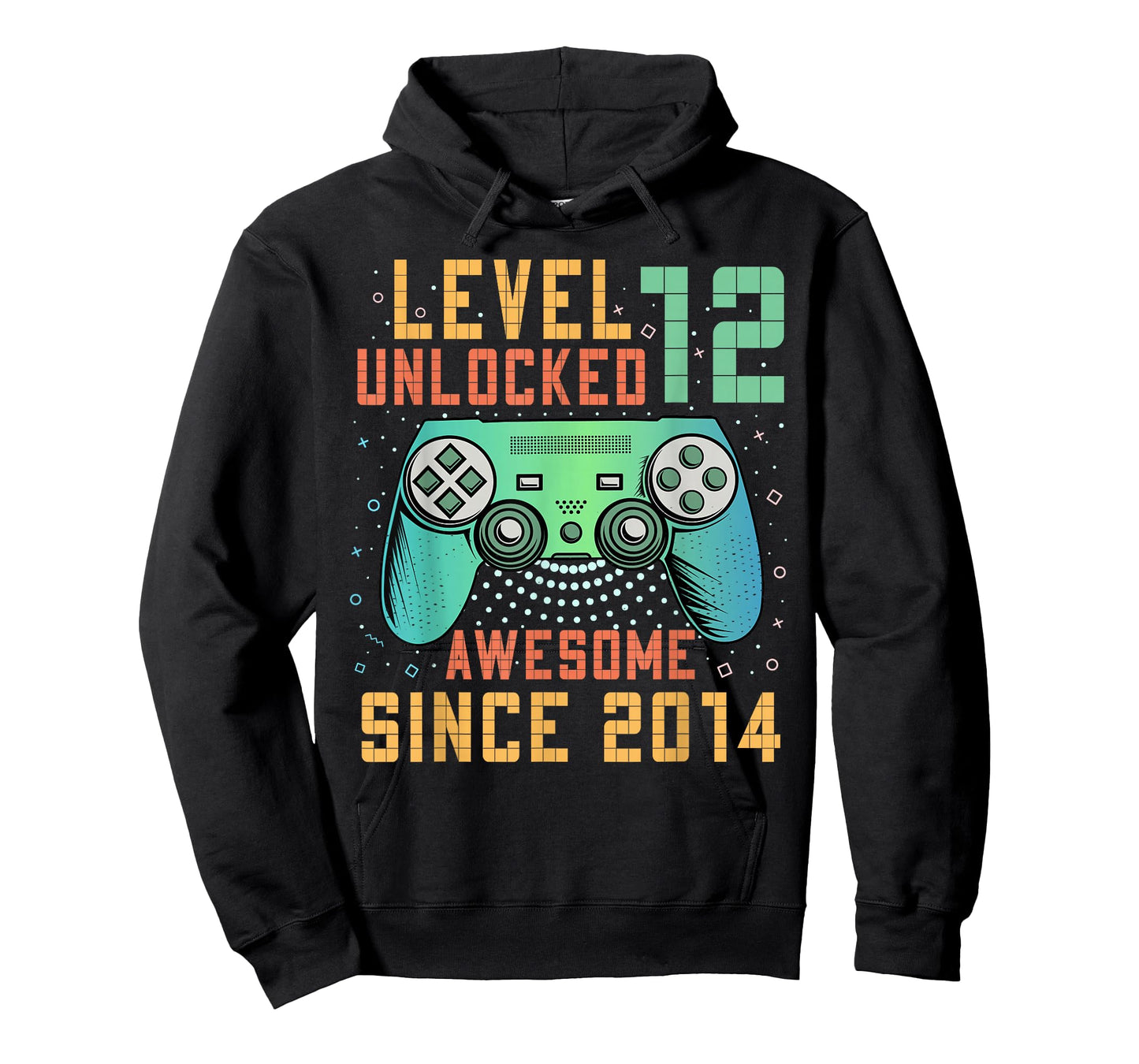 Level 12 Unlocked Awesome Since 2014 12th Birthday Boy T-Shirt