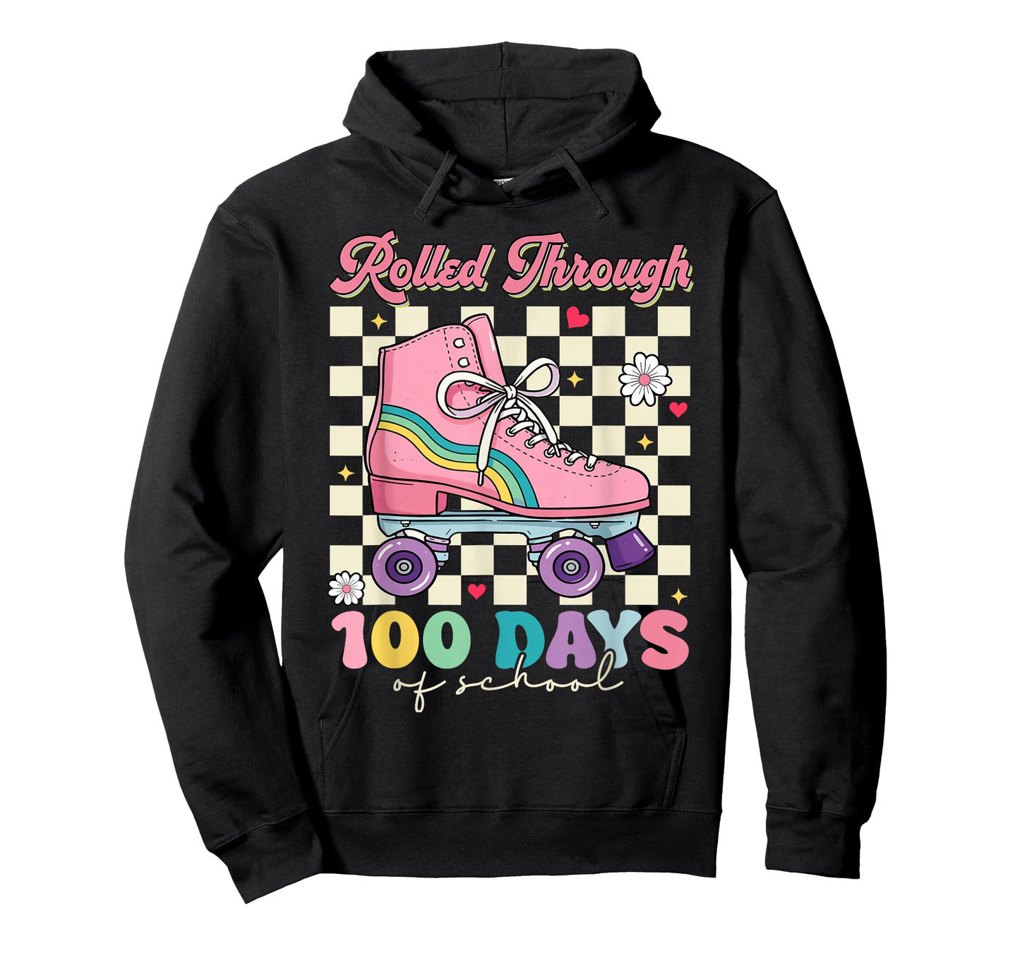 I Rolled Through 100 Days of School Roller Skate T-Shirt