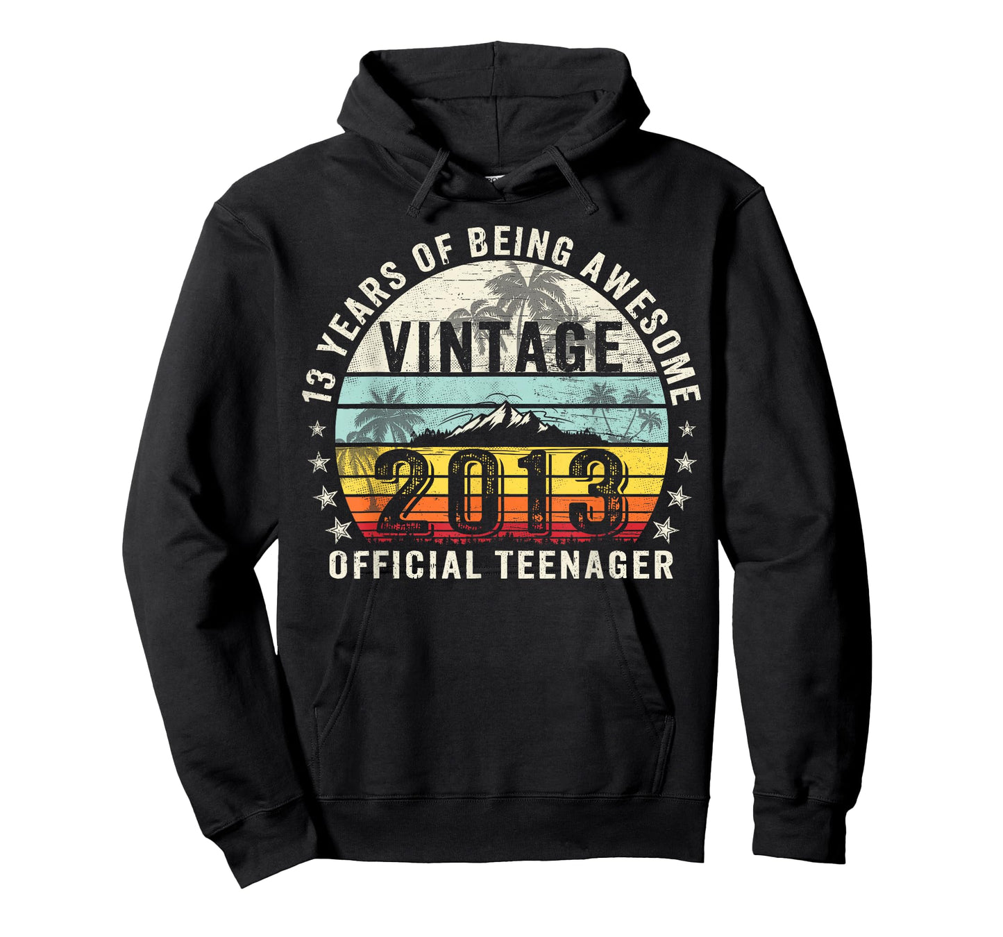 Vintage 2013 Official Teenager 13th Birthday Gifts 13 Yr Old T-Shirt