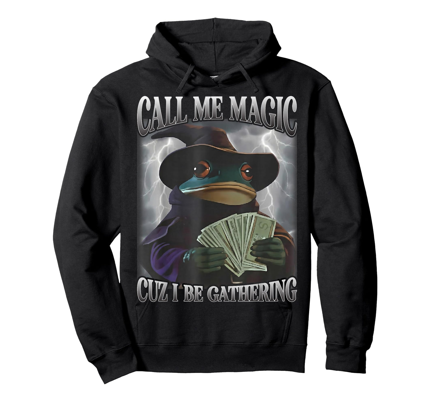 Call Me Magic Cuz I Be Gathering Funny Frog Money Mage Gamer T-Shirt