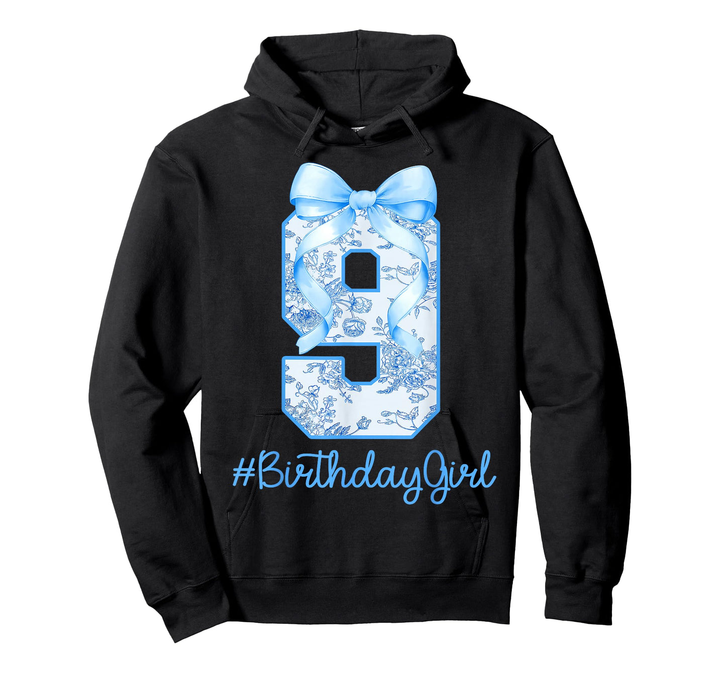 9 Year Old Birthday Girl Coquette Bow 9th Birthday T-Shirt