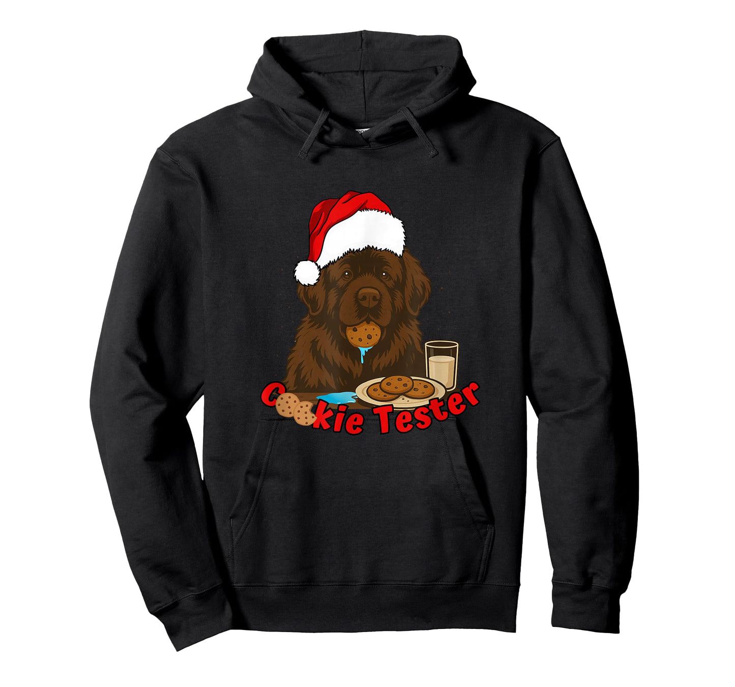 Merry Newfmas Cookie Tester Newfoundland Dog Christmas T-Shirt