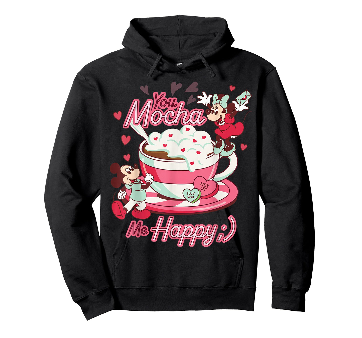Disney Mickey & Minnie Valentine's Day You Mocha Me Happy T-Shirt
