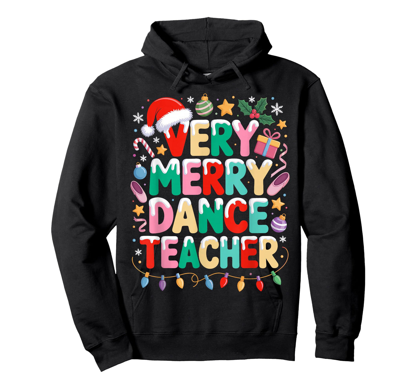 Very Merry Dance Teacher Christmas Ballet Dancer Dancing T-Shirt