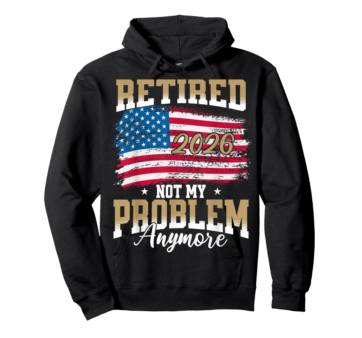 Retired 2026 Men Us Flag for Retirement T-Shirt