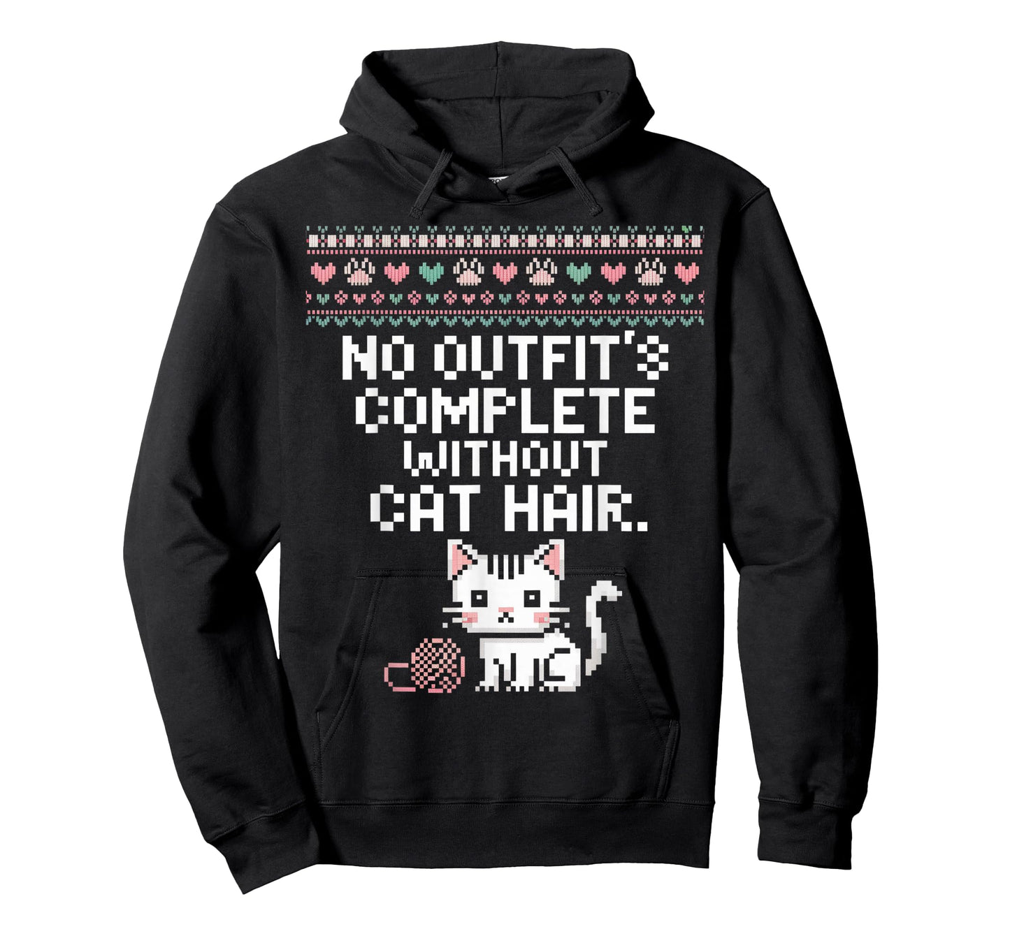 No Outfits Complete Without Cat Hair Funny Cat Lover T-Shirt