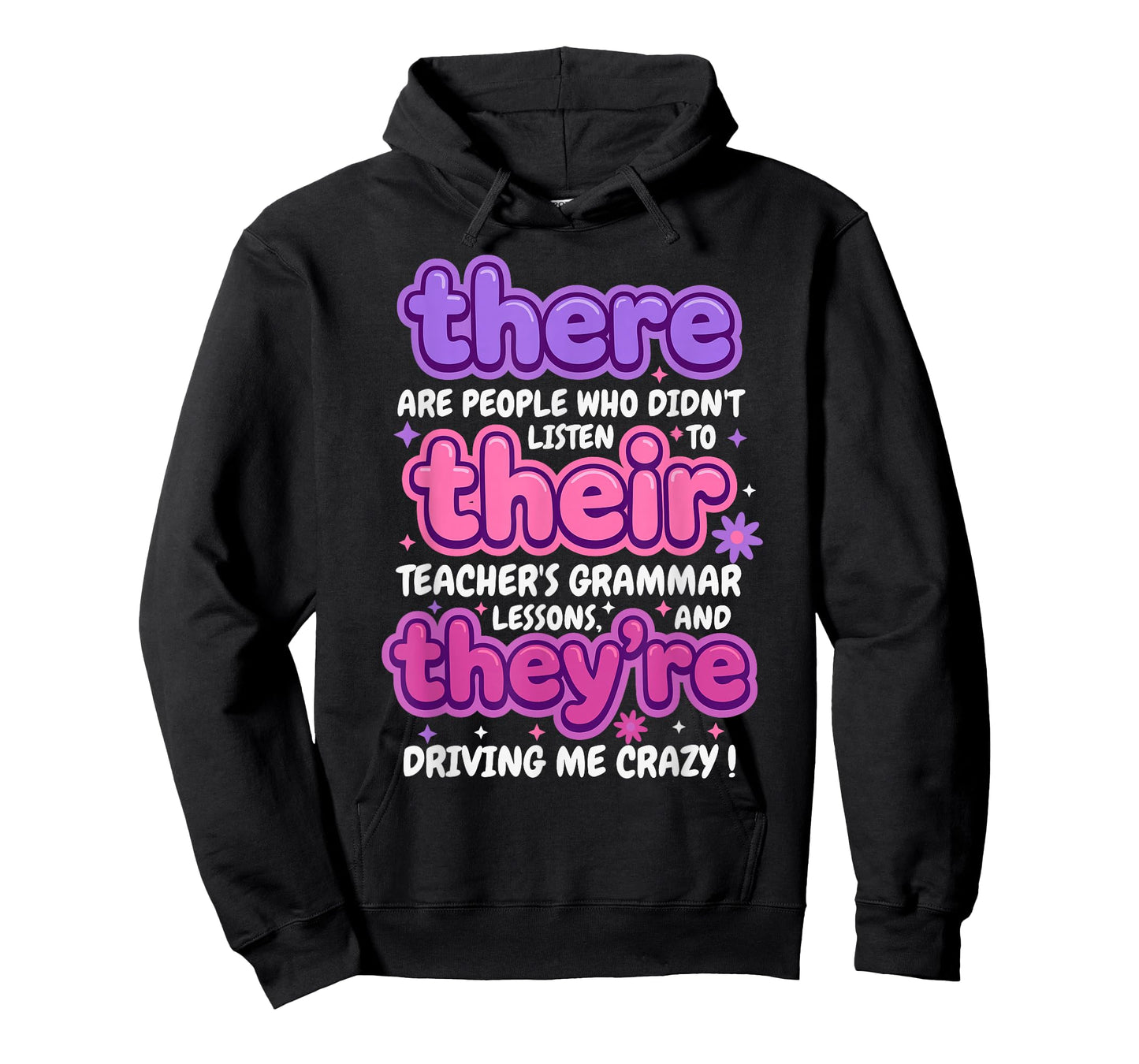 There Their They're Funny English Teacher Grammar Humor Joke T-Shirt