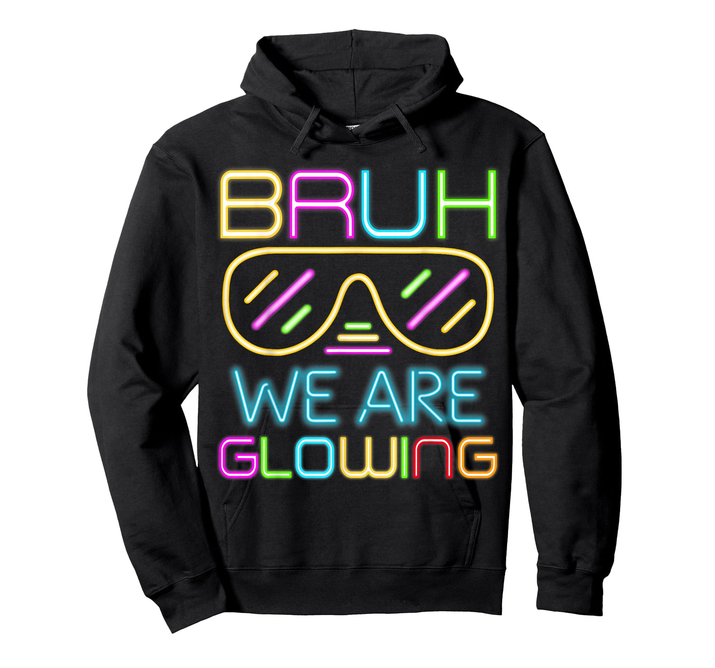 Bruh We are Glowing in My Glowing Era Group Team Tie Dye T-Shirt