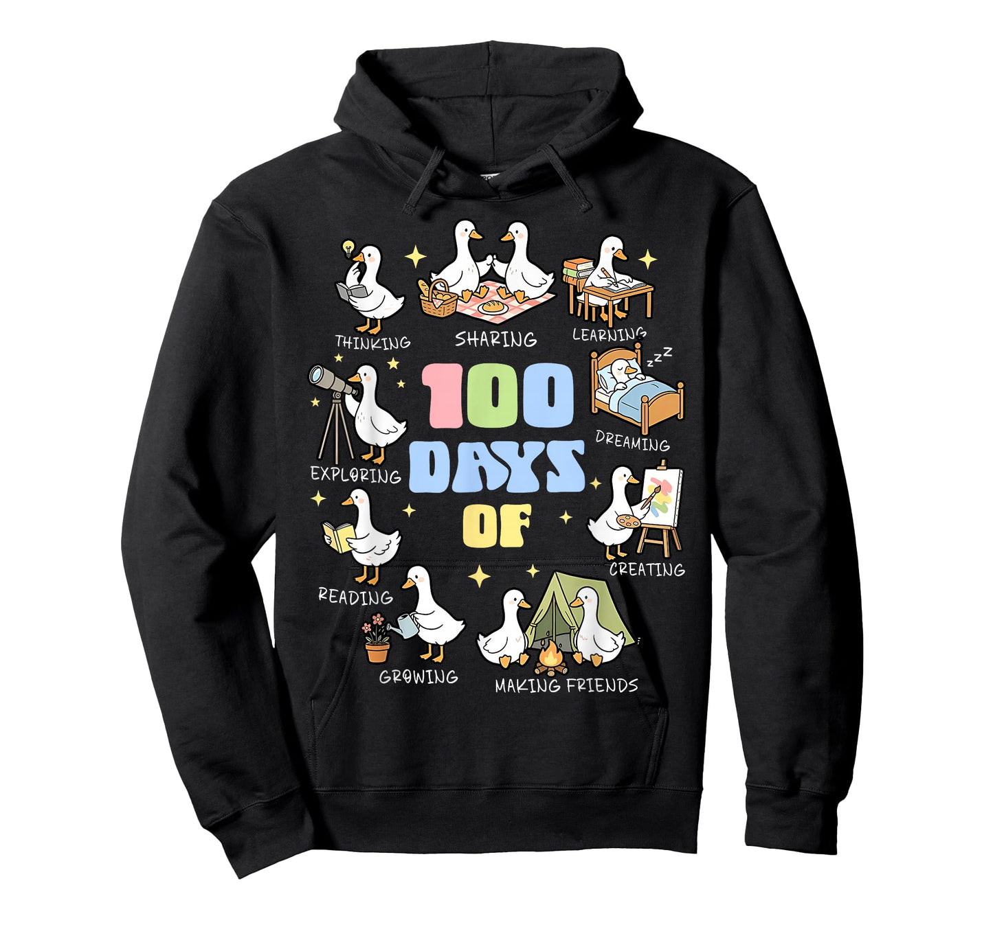 100 Days of Silly Gooses Funny 100th Day of School Teacher T-Shirt
