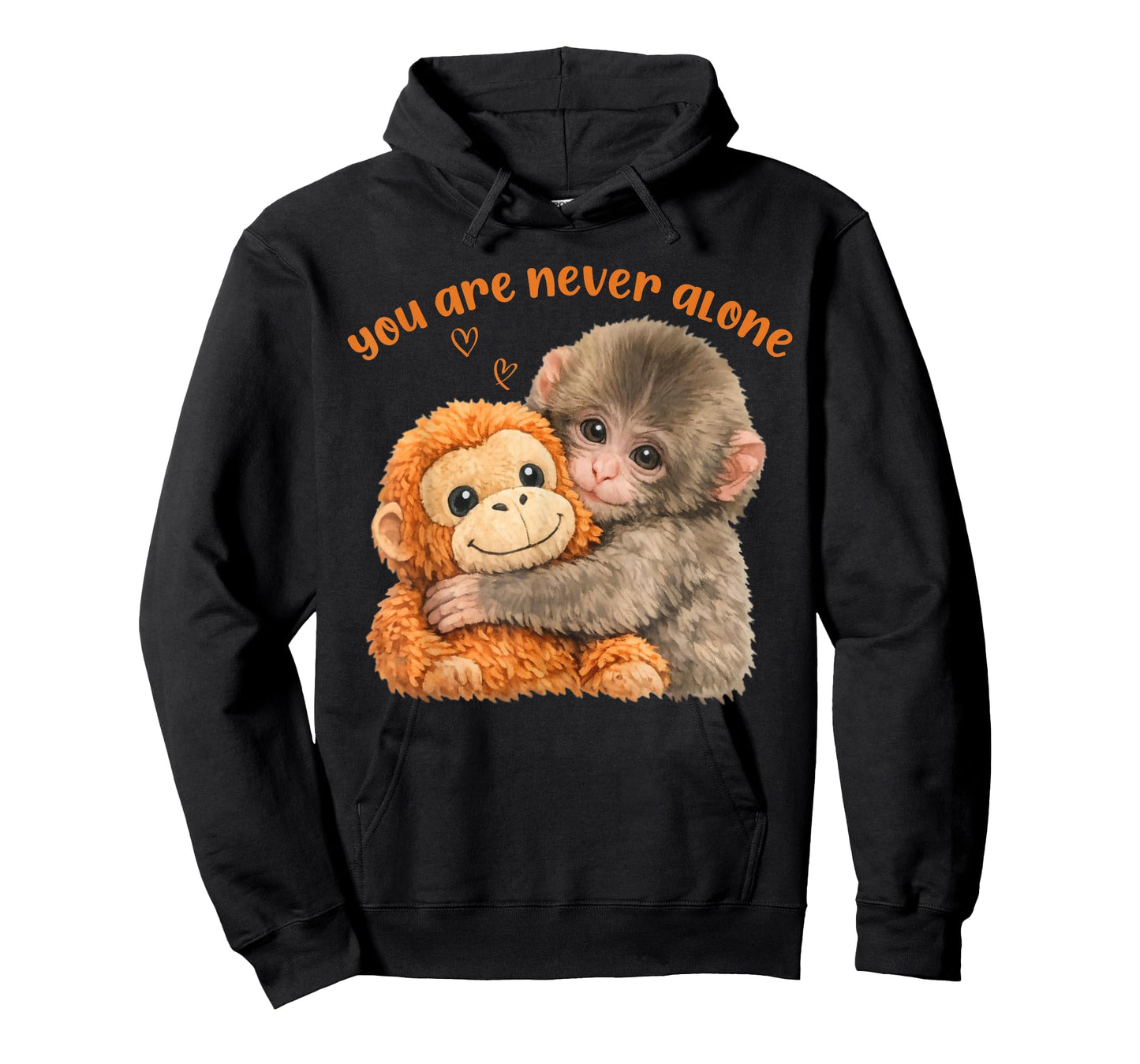 You are Never Alone Punch The Cute Baby Monkey Meme T-Shirt