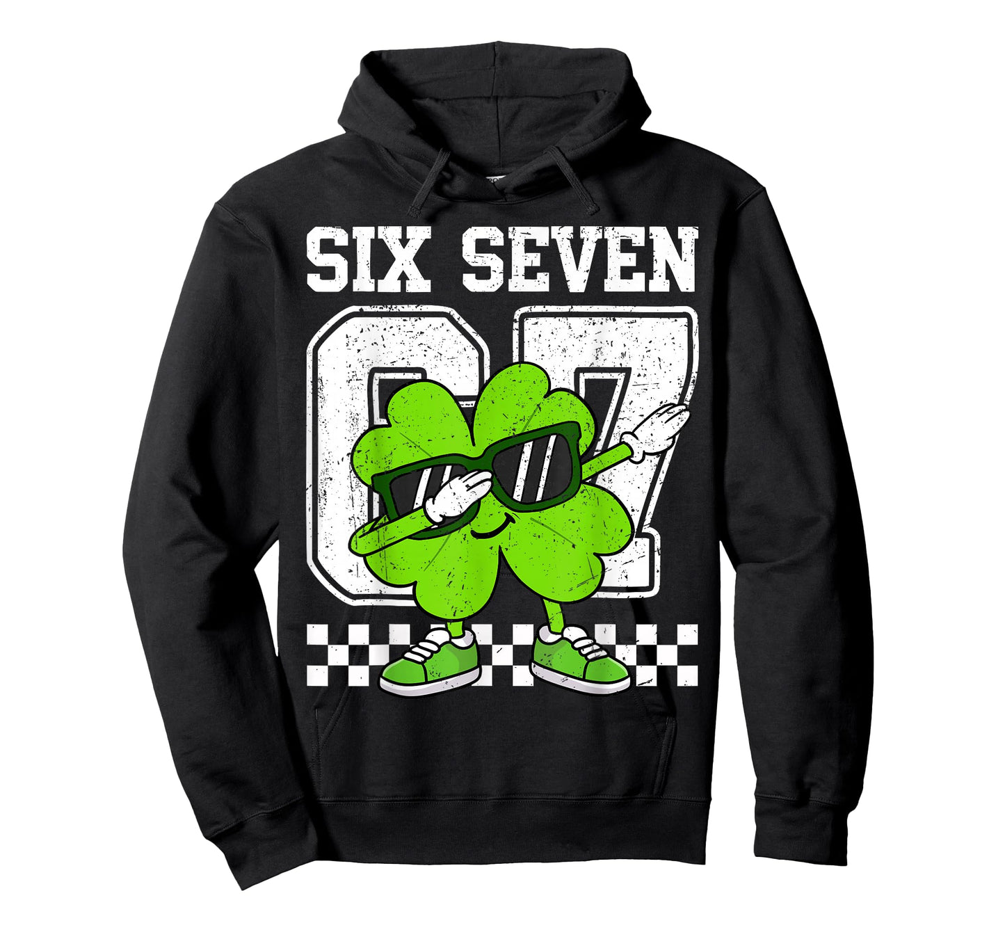 Boys St Patricks Day Dabbing Shamrock Clover 67 Six Seven T-Shirt