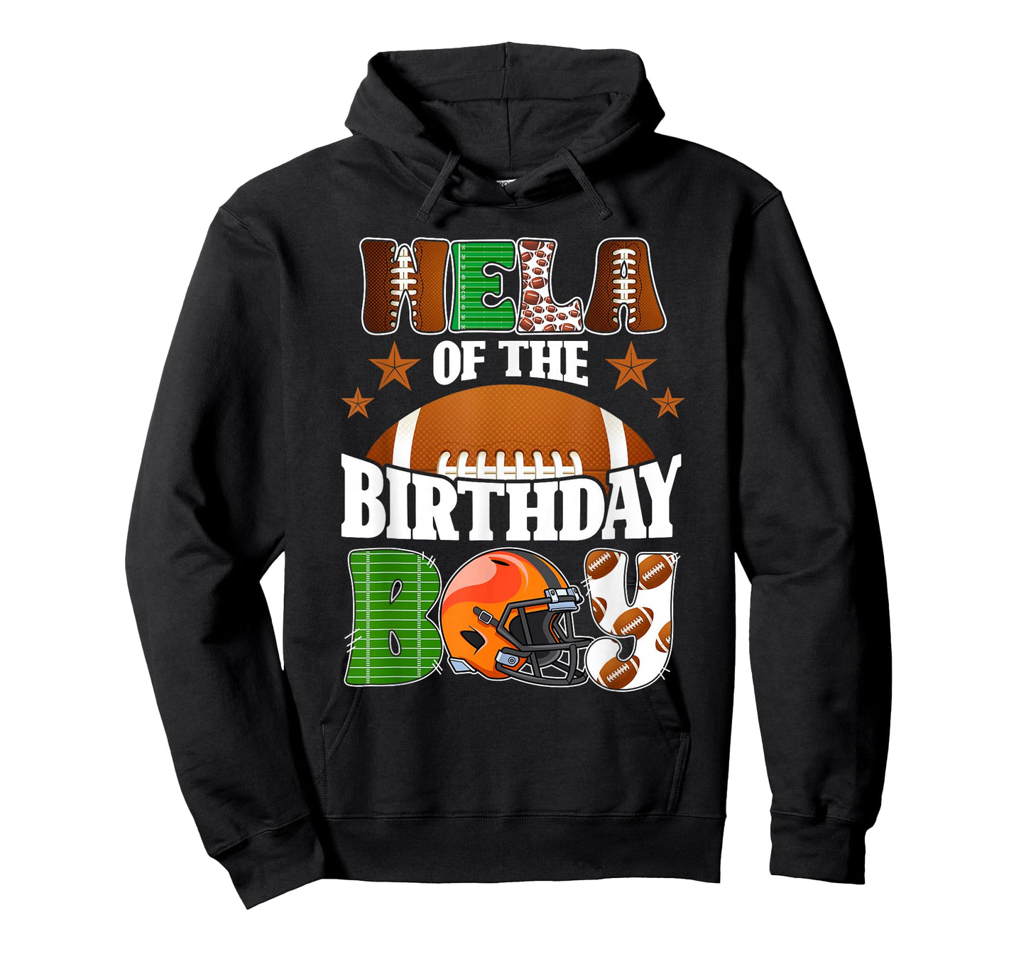 Wela of The Birthday Boy Football Party Family Matching T-Shirt