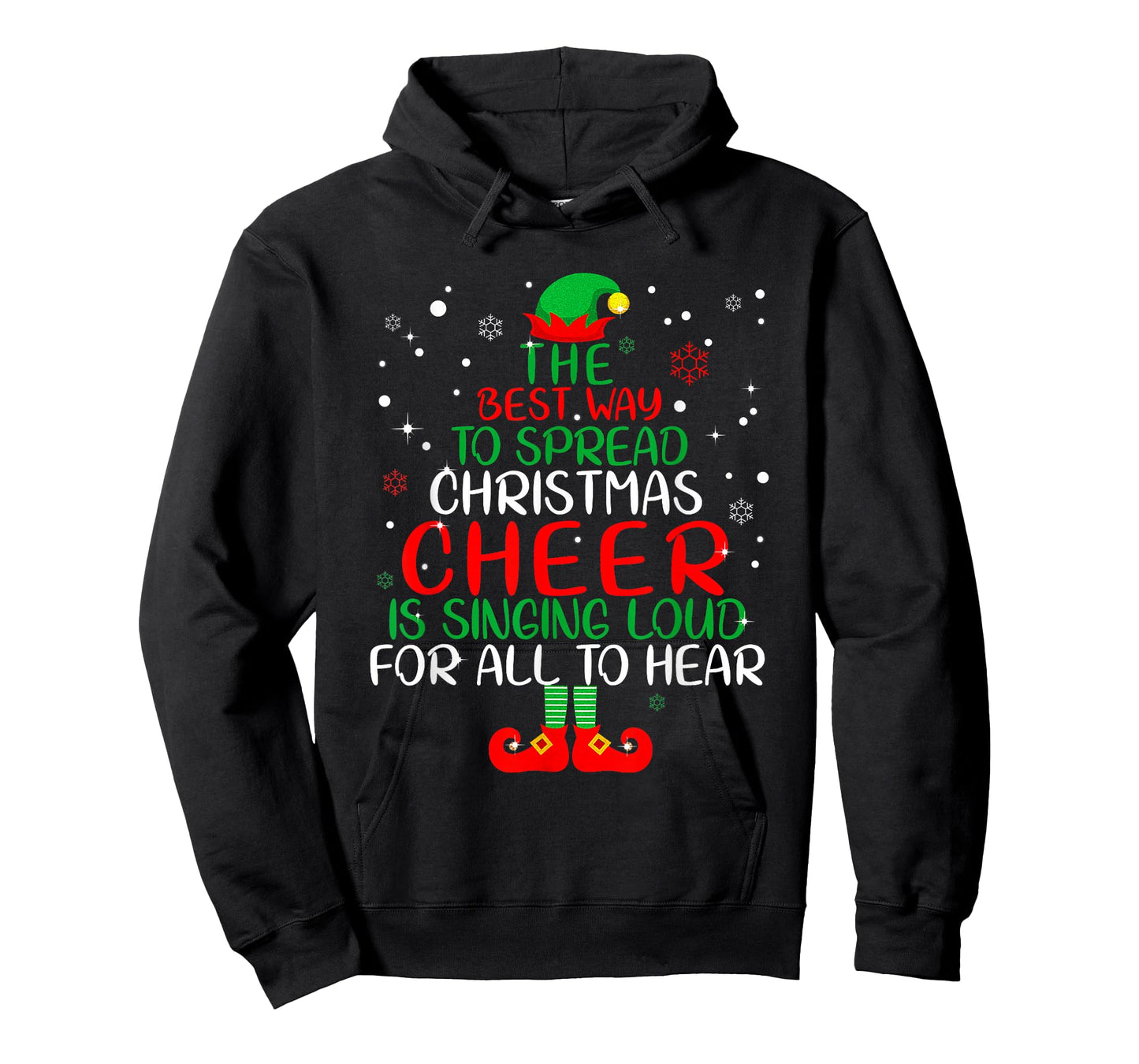 Elf Shirt The Best Way to Spread Christmas Cheer Boys Mens T-Shirt