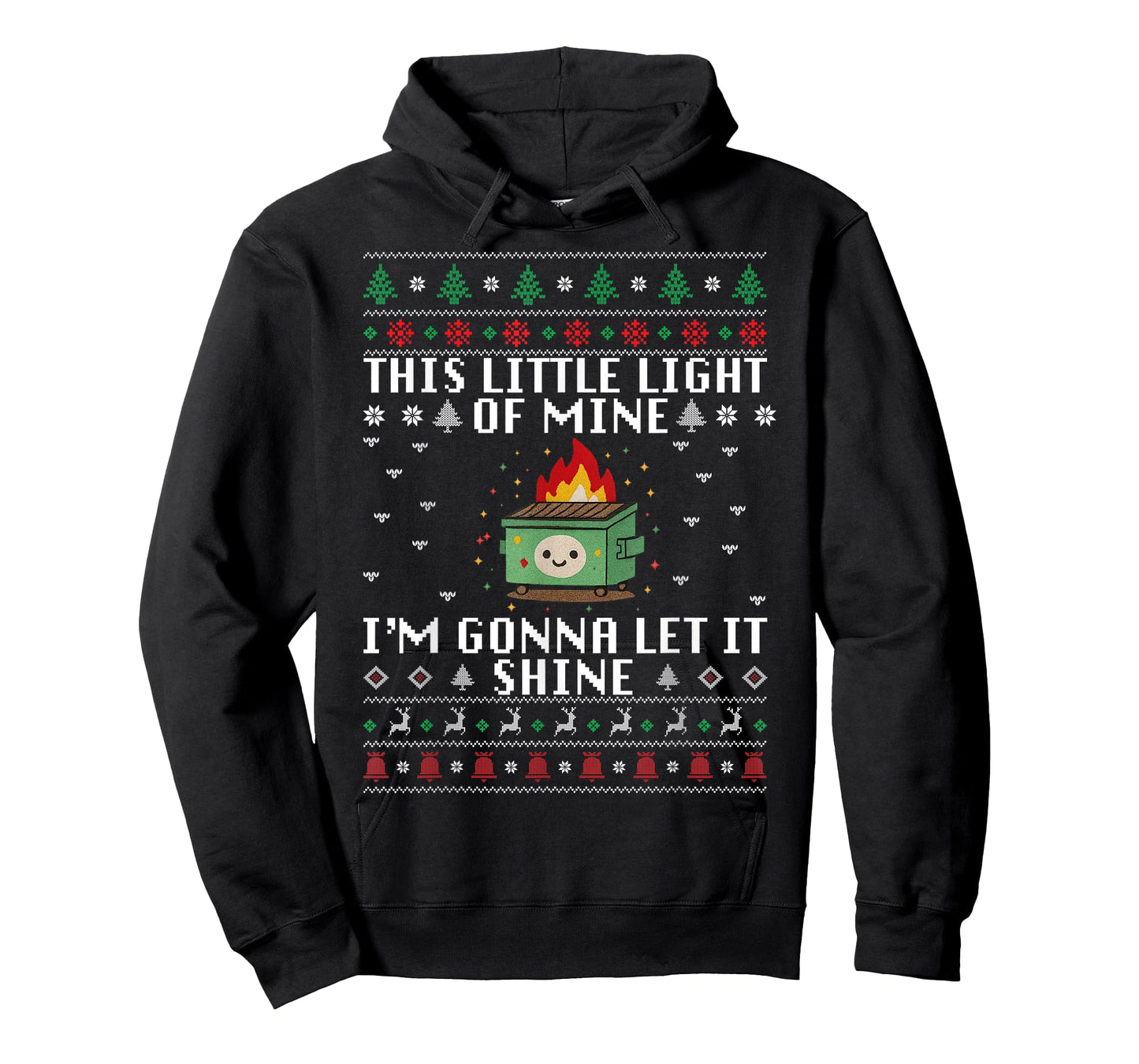 Funny Dumpster Fire Ugly Christmas Sweaters for Men Women T-Shirt