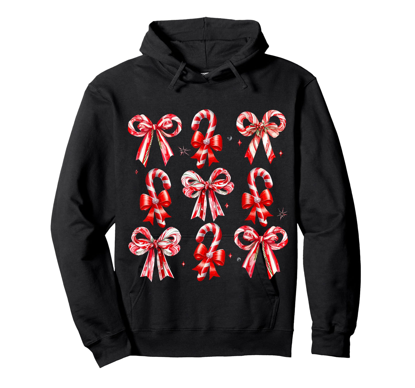 Christmas Candy Cane Santa Xmas Kids Toddler Youth Women Men T-Shirt