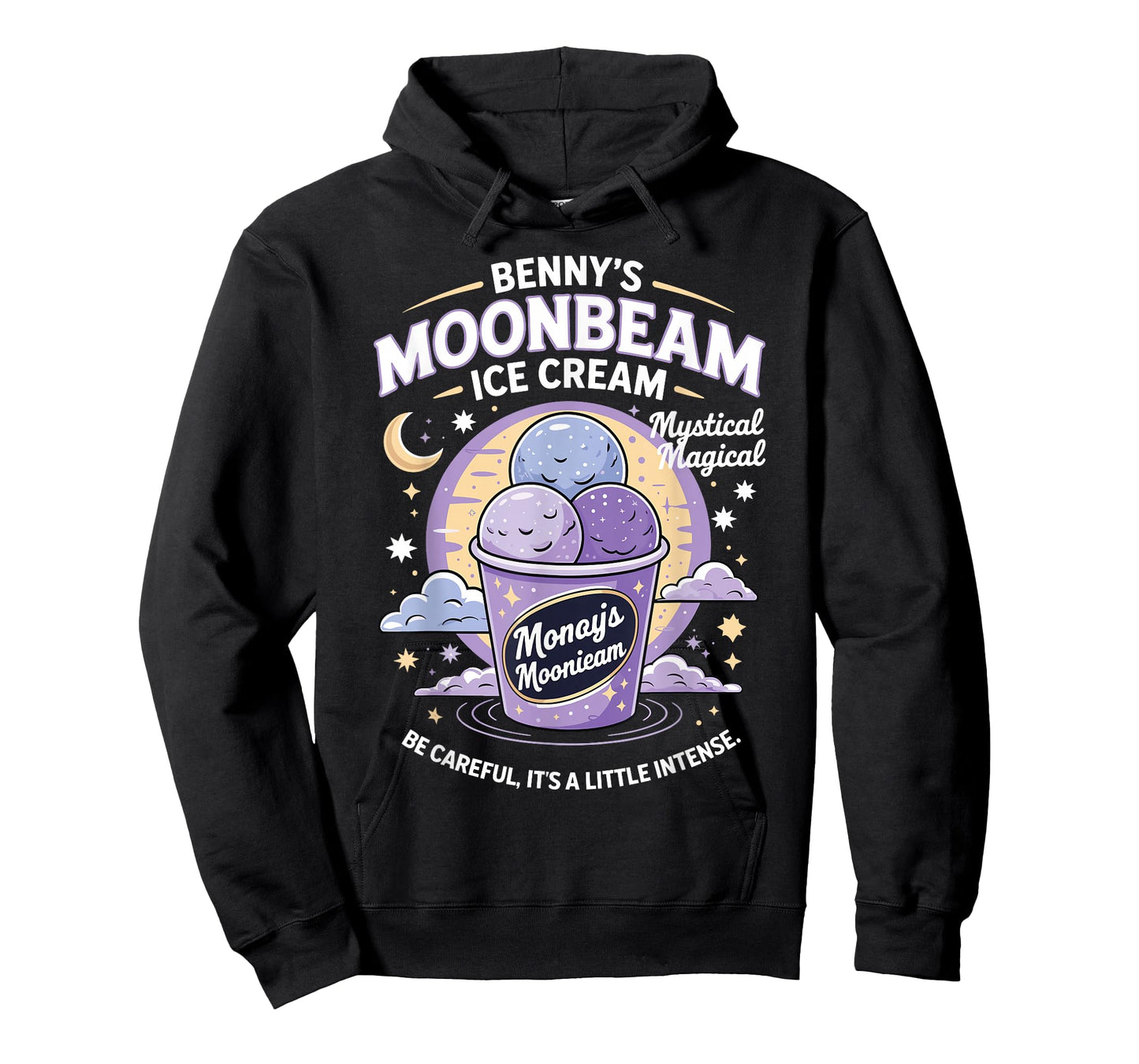 Vintage Moonbeam Ice Cream Truck Retro Double Scoop Popsicle T-Shirt