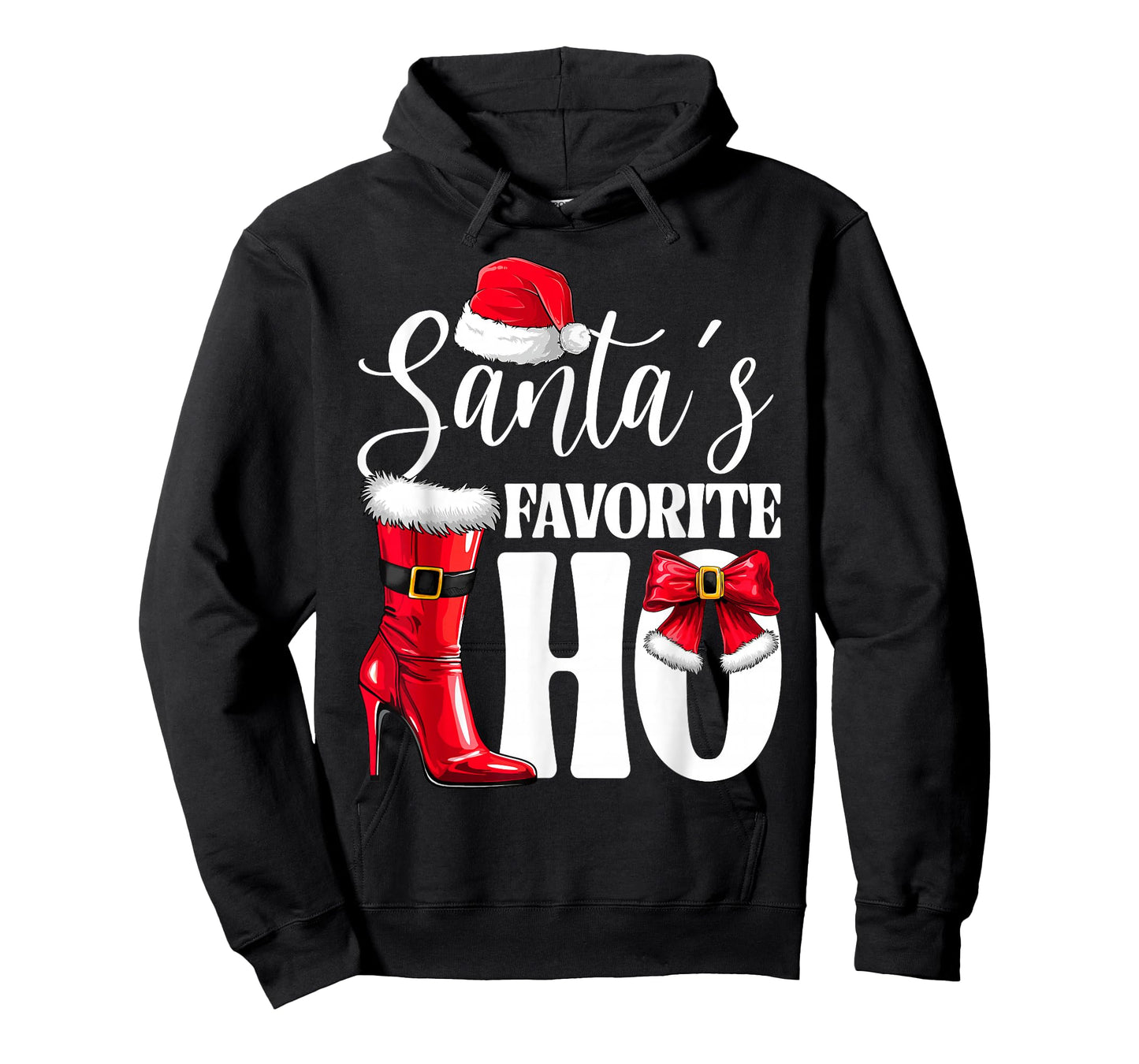 Santa's Favorite HO Christmas Lights Merry Christmas Pajamas T-Shirt