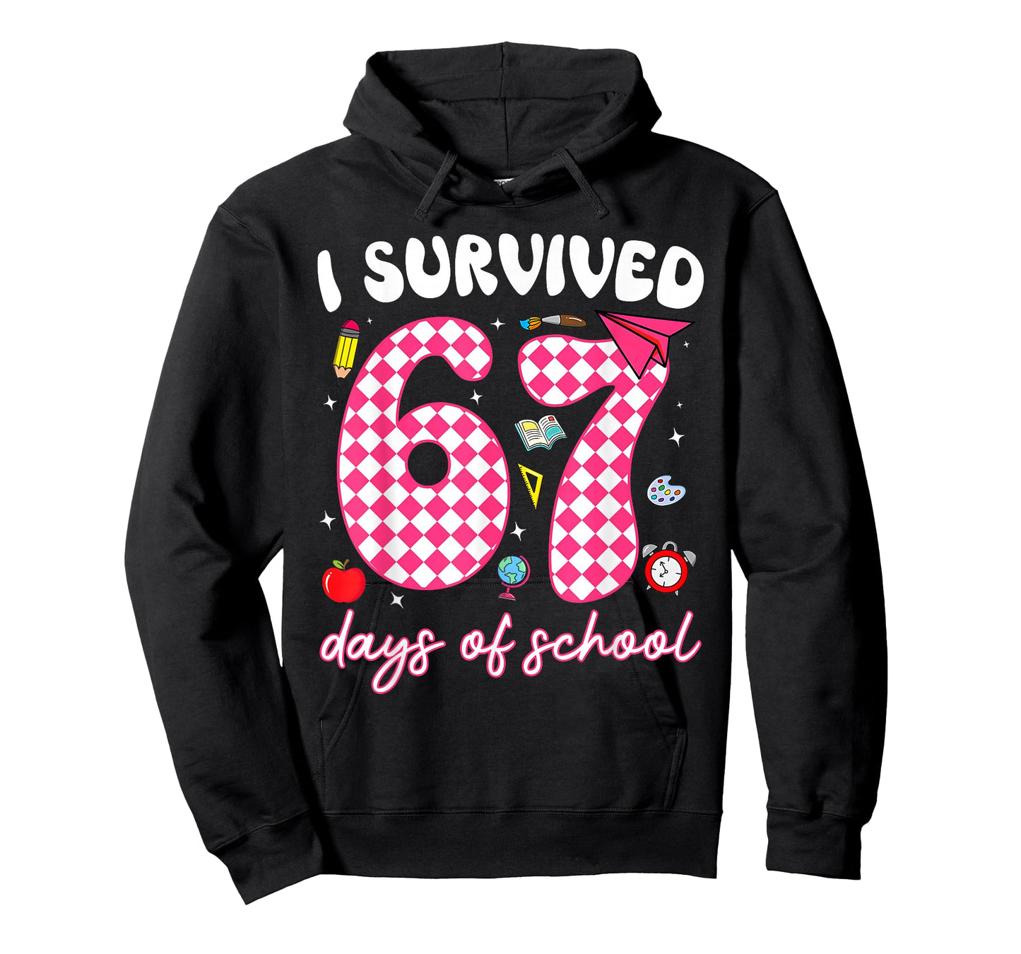 I Survived 67 Days of School Funny 67 Teachers Students Meme T-Shirt